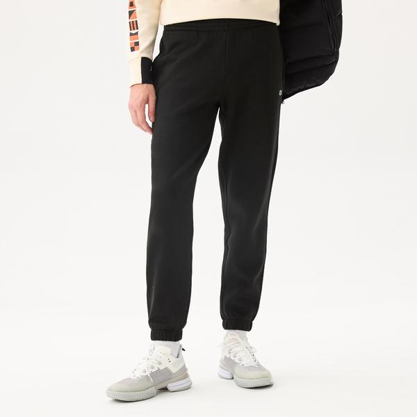 Lacoste Erkek Regular Fit Organik Pamuk Siyah Eşofman Altı_2
