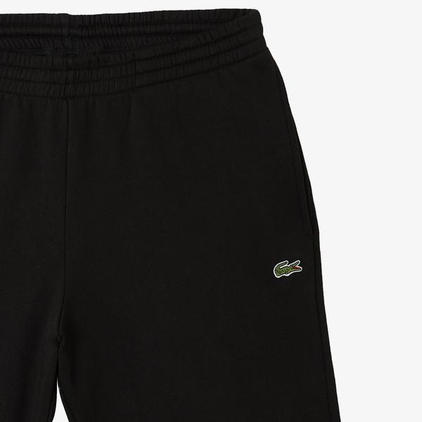 Lacoste Erkek Regular Fit Organik Pamuk Siyah Eşofman Altı_6