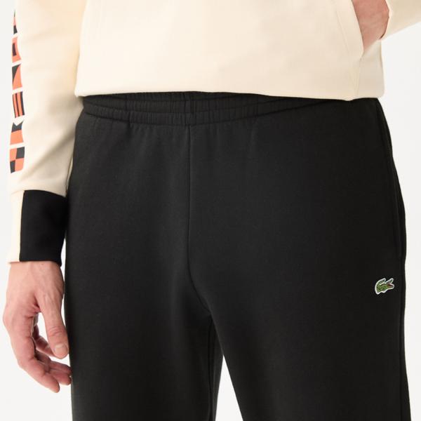 Lacoste Erkek Regular Fit Organik Pamuk Siyah Eşofman Altı_3