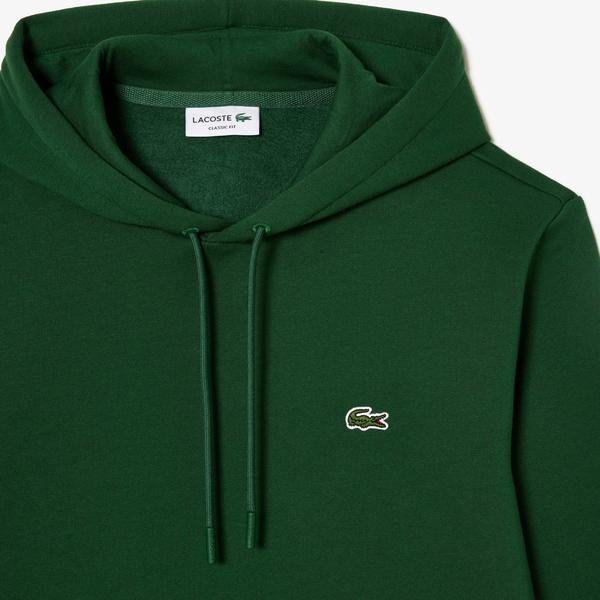 Lacoste Classic Erkek Classic Fit Kapüşonlu Yeşil Hoodie_7
