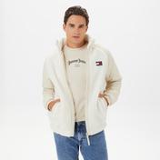 Tommy Hilfiger Mix Media Sherpa Erkek Beyaz Ceket