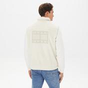 Tommy Hilfiger Mix Media Sherpa Erkek Beyaz Ceket