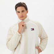 Tommy Hilfiger Mix Media Sherpa Erkek Beyaz Ceket