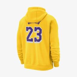 Nike Dri-Fit Los Angeles Lakers Icon Edition Erkek Sarı Hoodie
