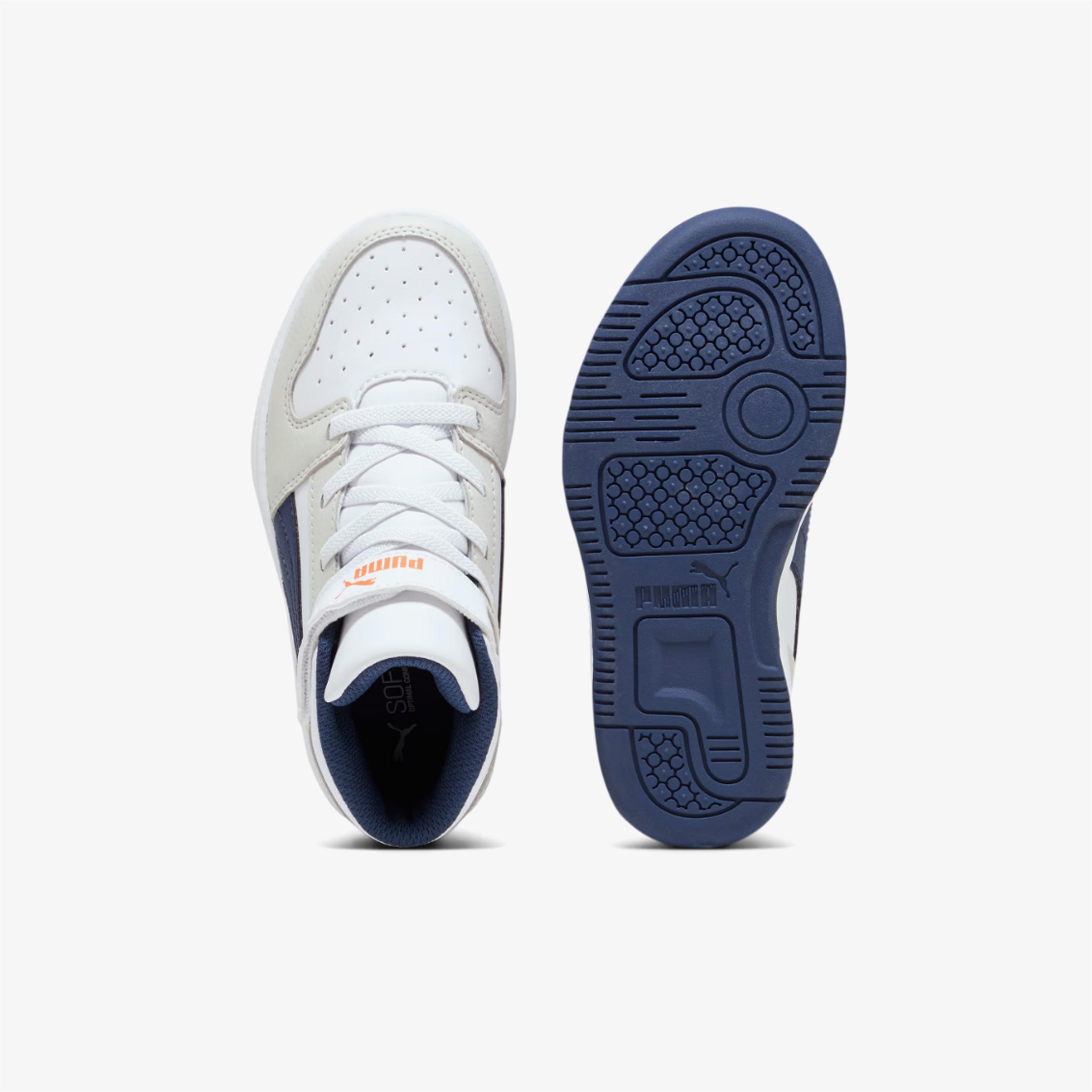 Puma Rebound Layup Çocuk Beyaz Spor Ayakkabı