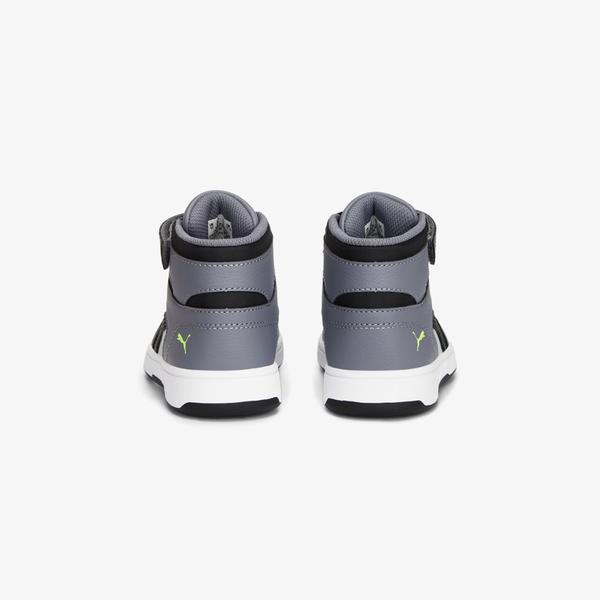 Puma Rebound Layup Çocuk Gri Spor Ayakkabı_2