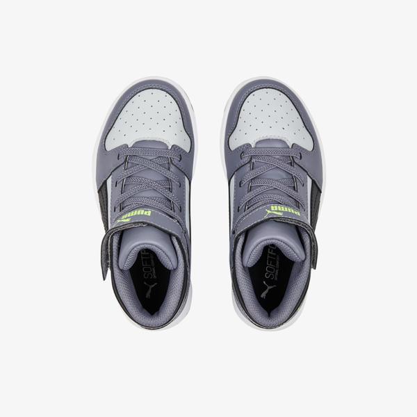 Puma Rebound Layup Çocuk Gri Spor Ayakkabı_4