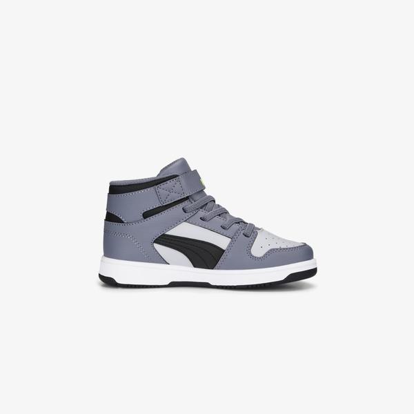 Puma Rebound Layup Çocuk Gri Spor Ayakkabı