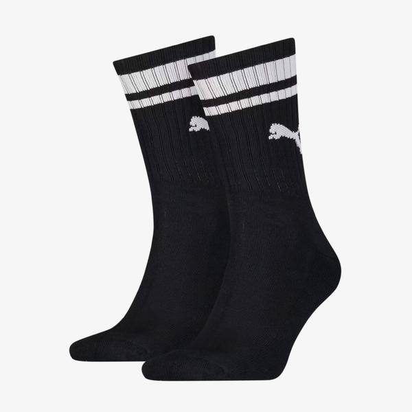 Puma Crew Heritage 2'li Unisex Siyah Çorap