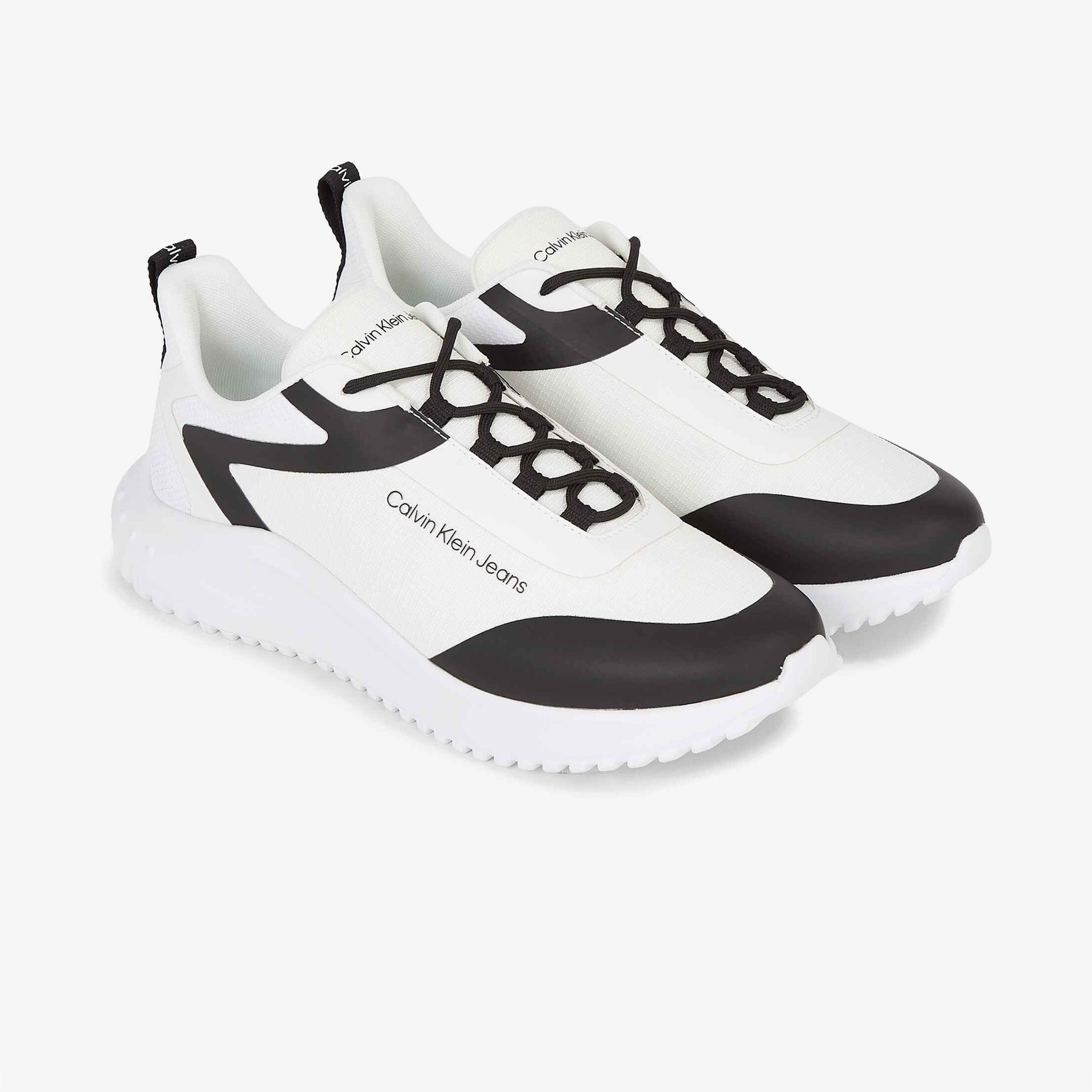 Calvin Klein Jeans Eva Runner Laceup Mesh Erkek Beyaz Sneaker