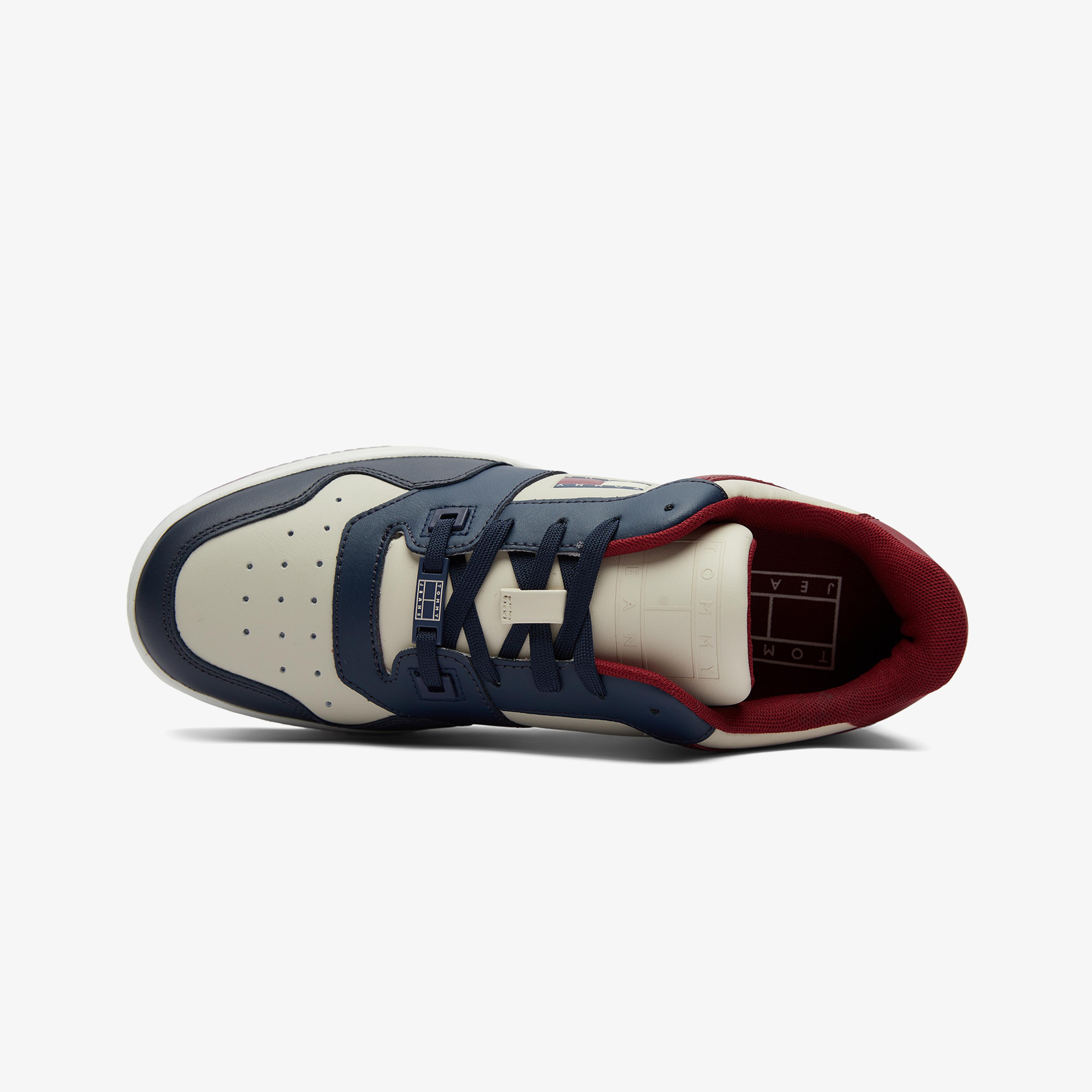 Tommy Jeans Basket Premium Color Erkek Krem Sneaker
