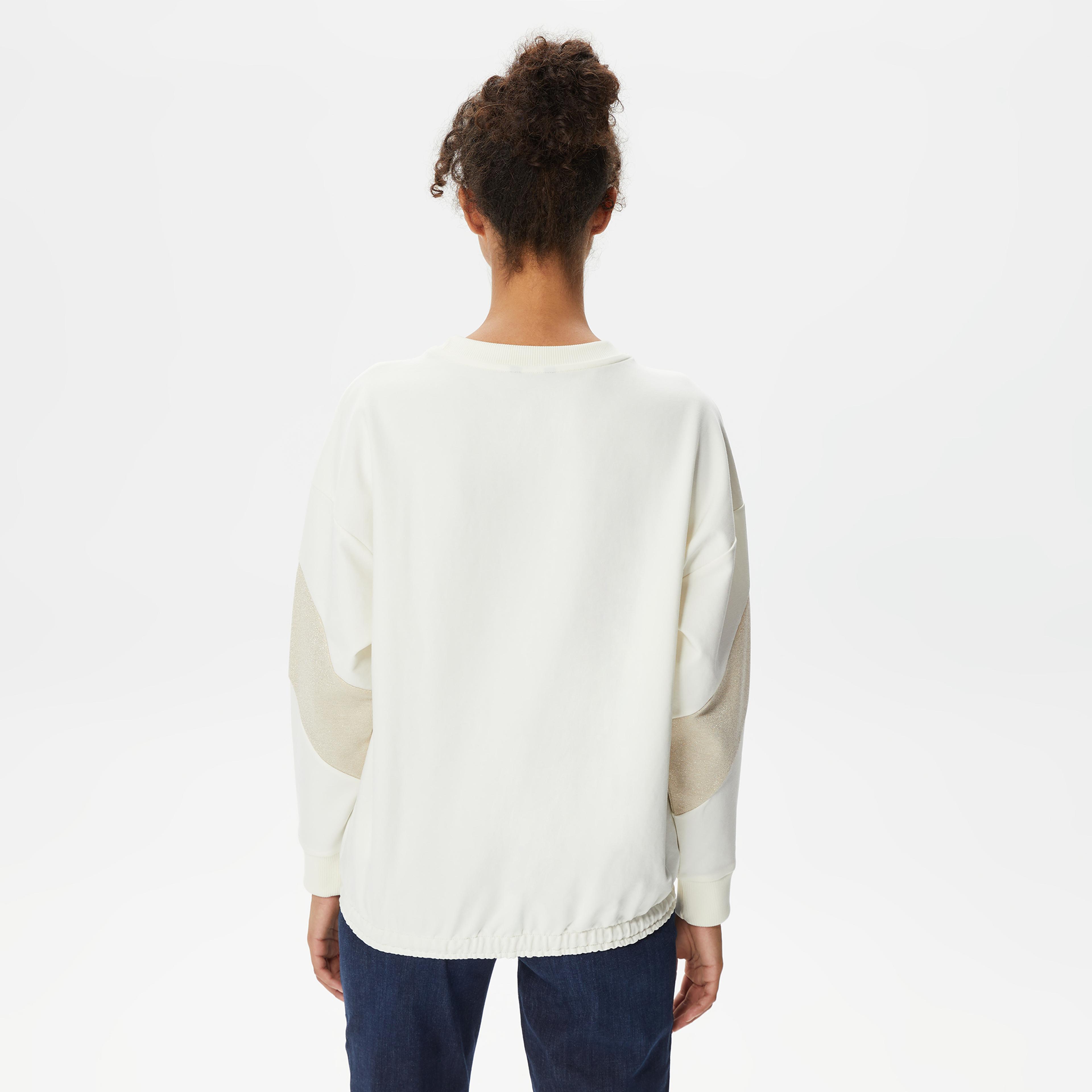 Nautica Kadın Beyaz Sweatshirt