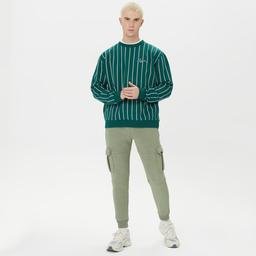 Karl Kani Small Signature Stripe Erkek Yeşil Sweatshirt
