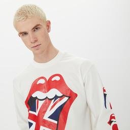 Market x Rolling Stones World Flag Erkek Krem T-Shirt