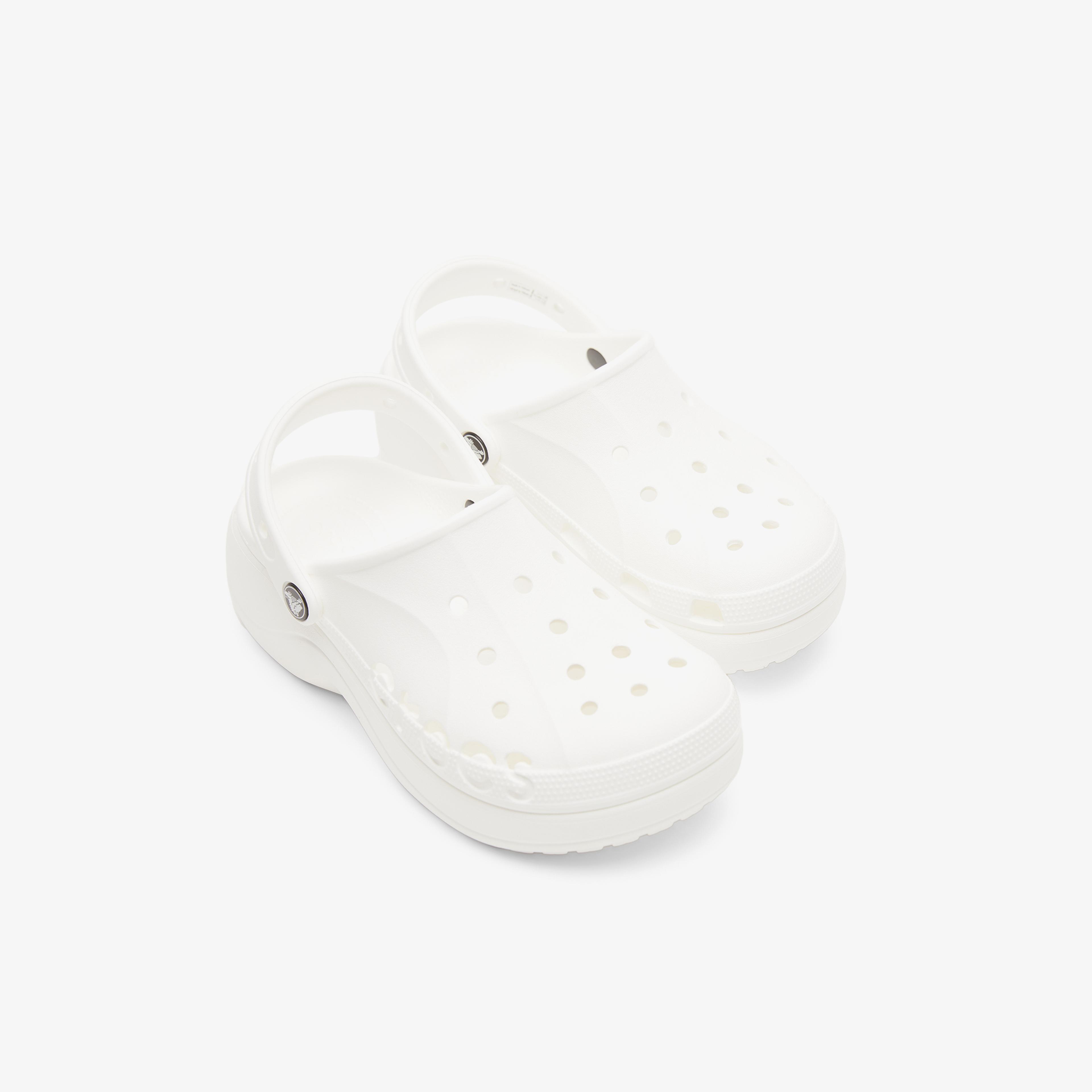 Crocs Baya Platform Clog Kadın Beyaz Terlik