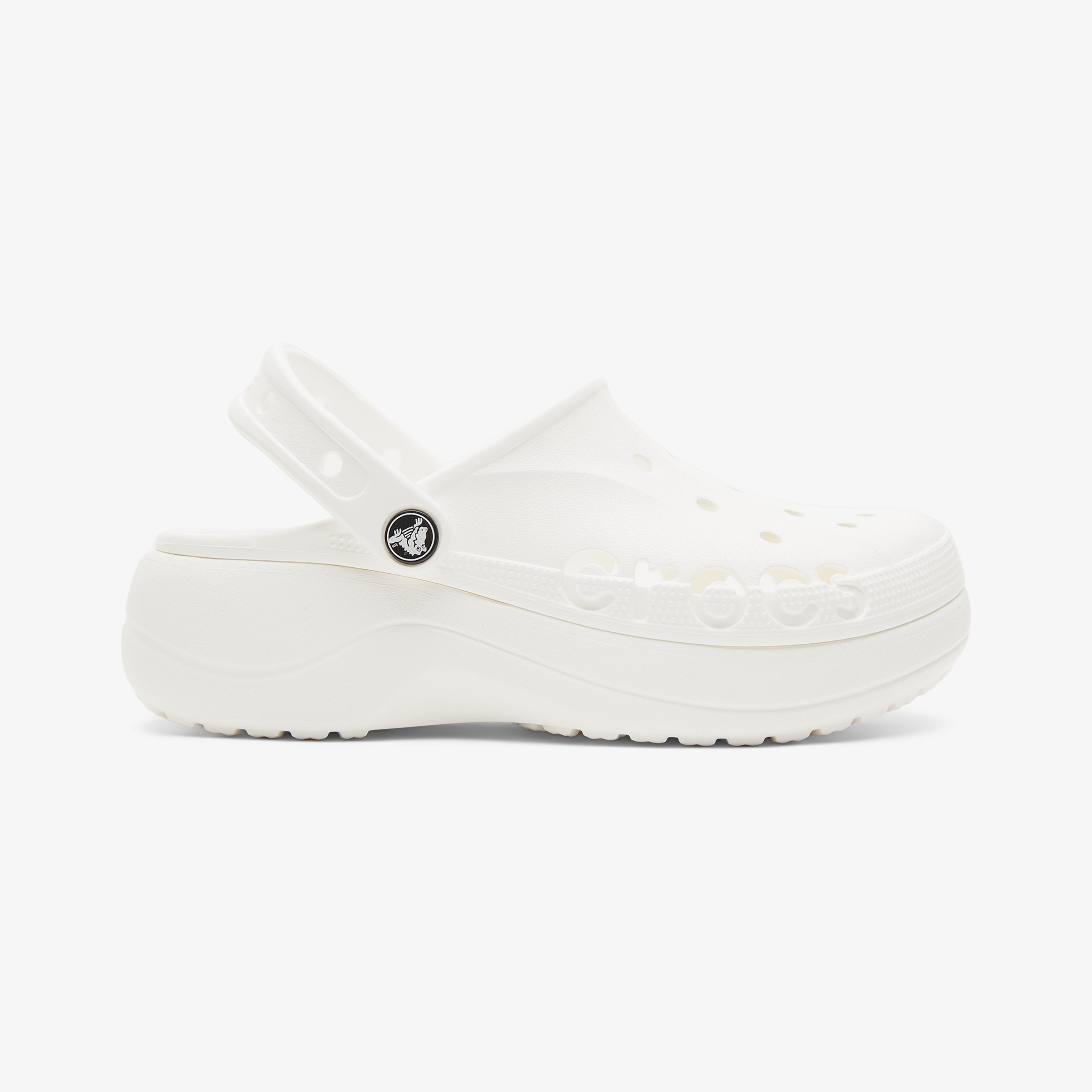 Crocs Baya Platform Clog Kadın Beyaz Terlik