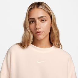 Nike Plsh Mod Crop Crew Kadın Turuncu Sweatshirt