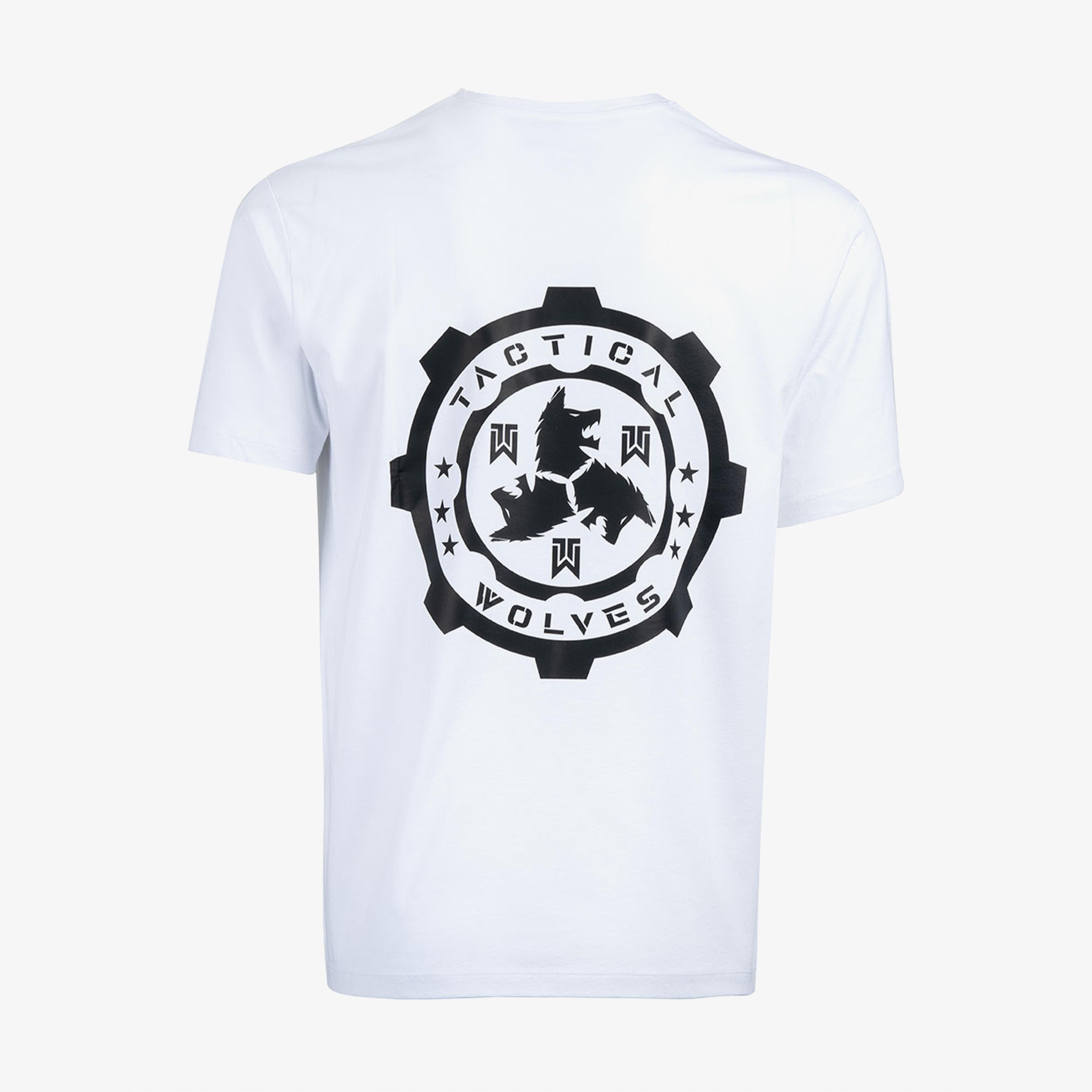 Tactical Wolves Classic Erkek Beyaz T-Shirt