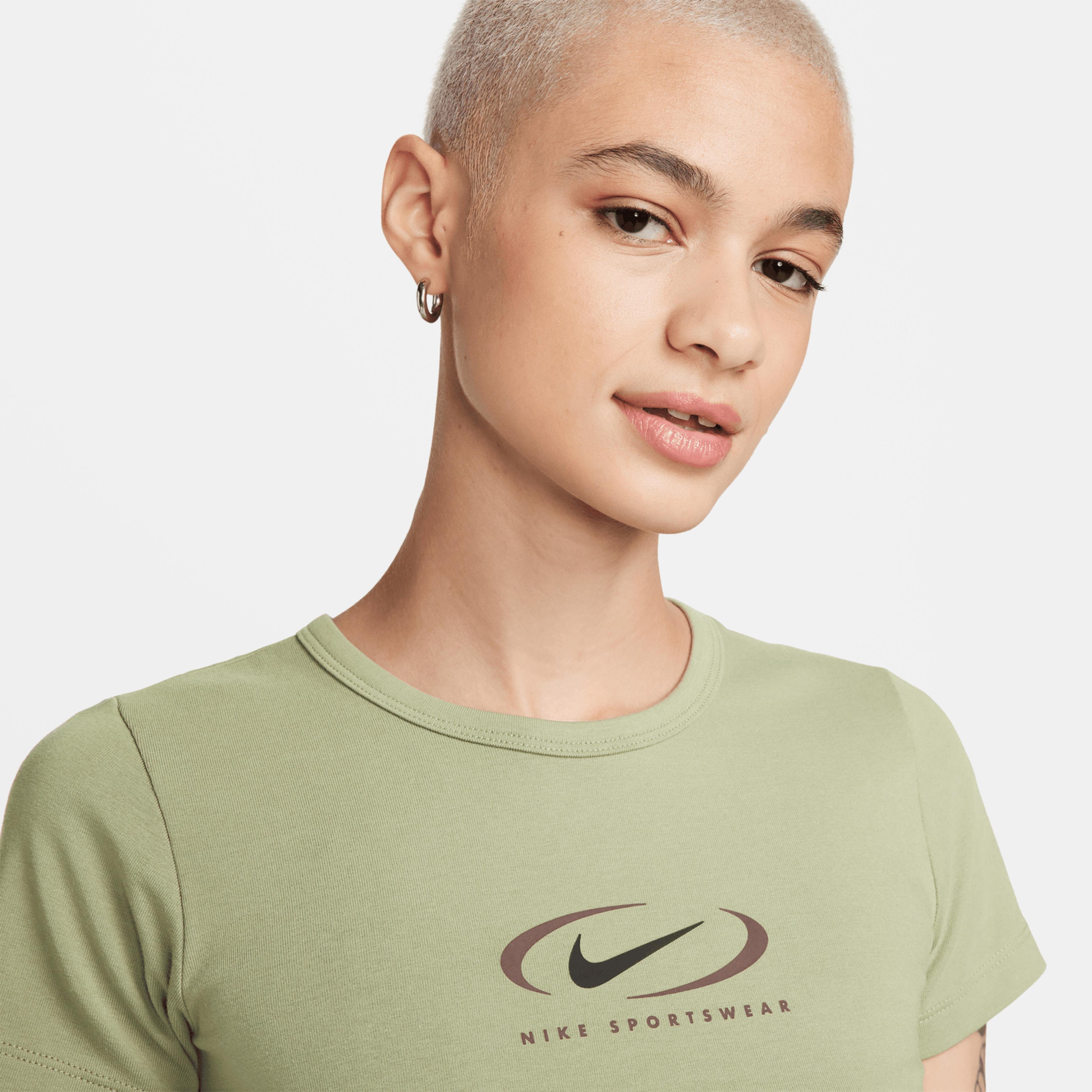 Nike Sportswear Bby Tee Swsh Kadın Yeşil T-Shirt