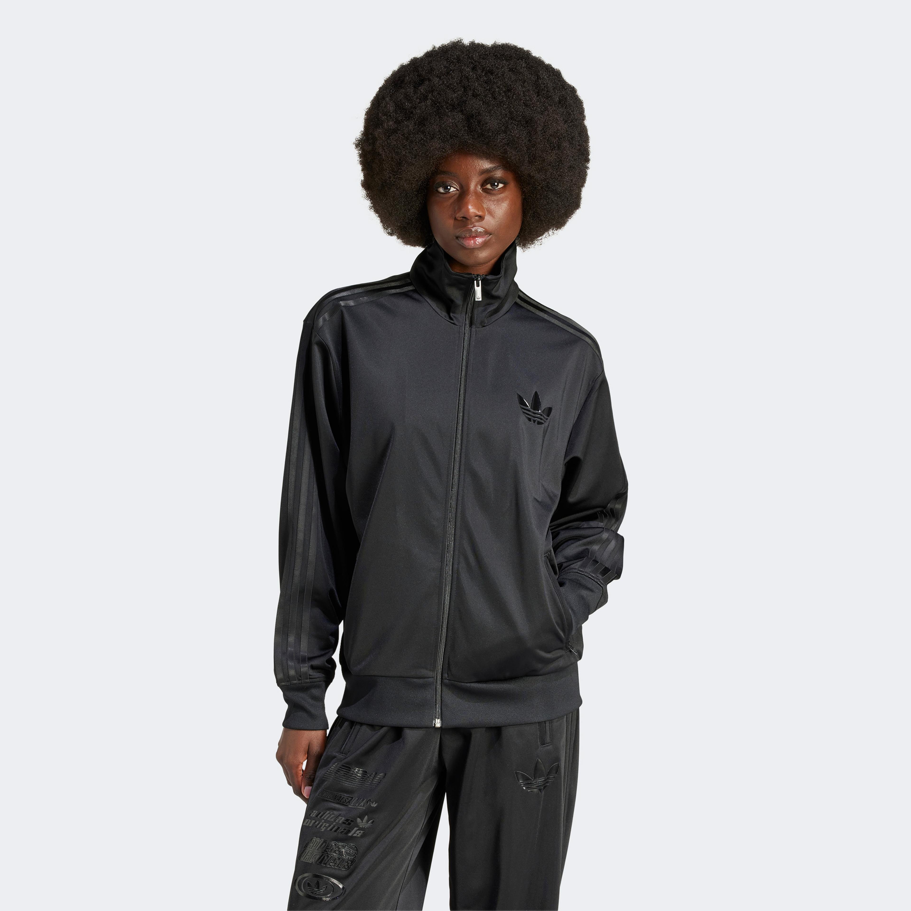adidas Logo Fb Kadın Siyah Eşofman Üstü