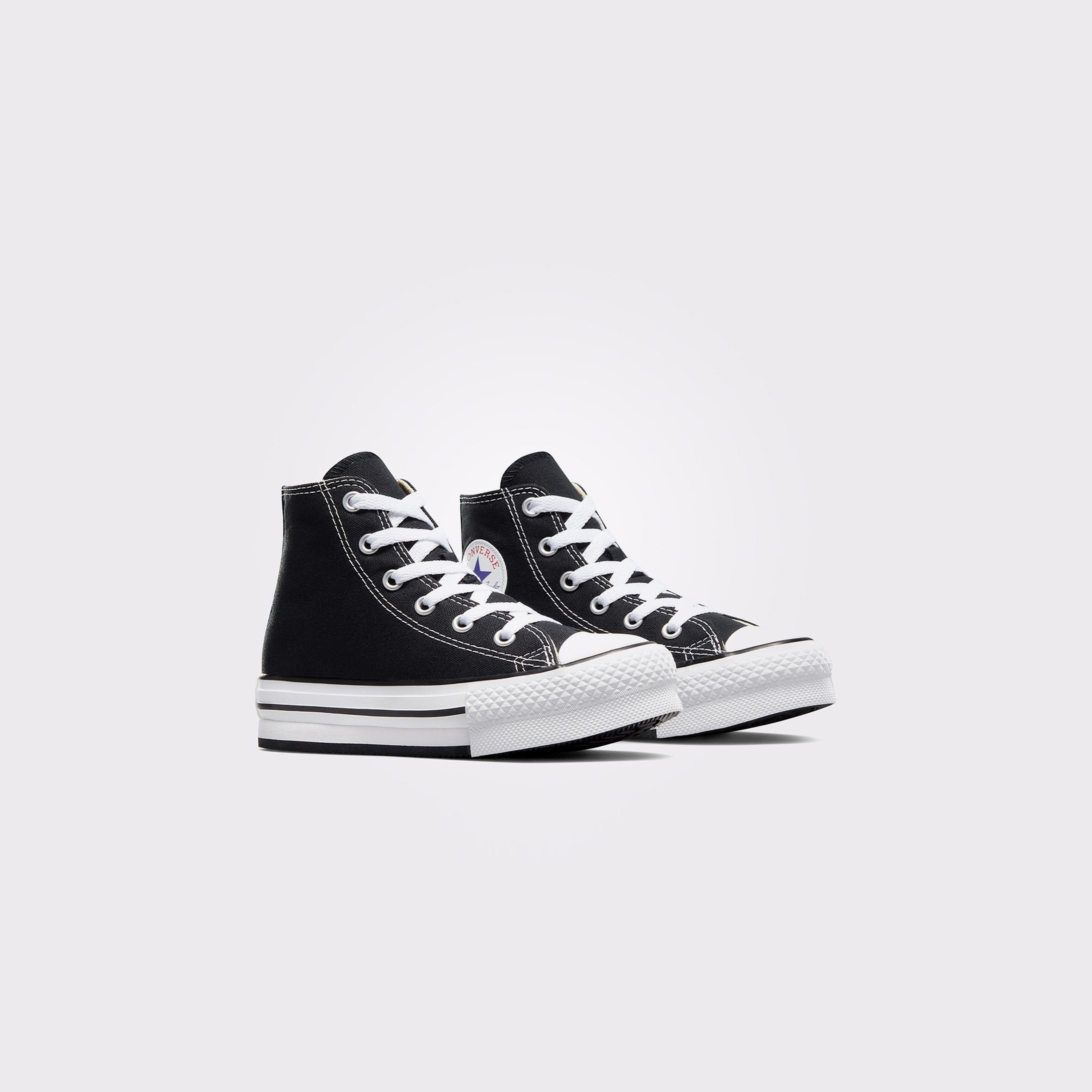 Converse Chuck Taylor All Star Eva Lift Canvas Platform Çocuk Siyah Sneaker