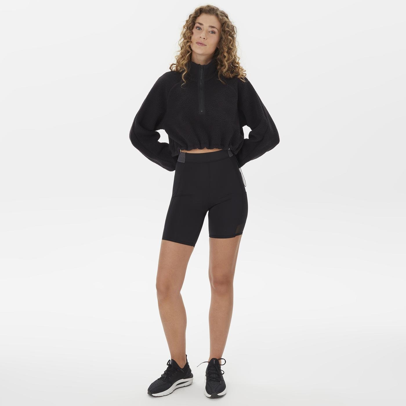 Sweatshirt Kadın Klein 34-5390028 Hybrid Sweatshirt SuperStep | Calvin Kadin Pullover Siyah Sherpa