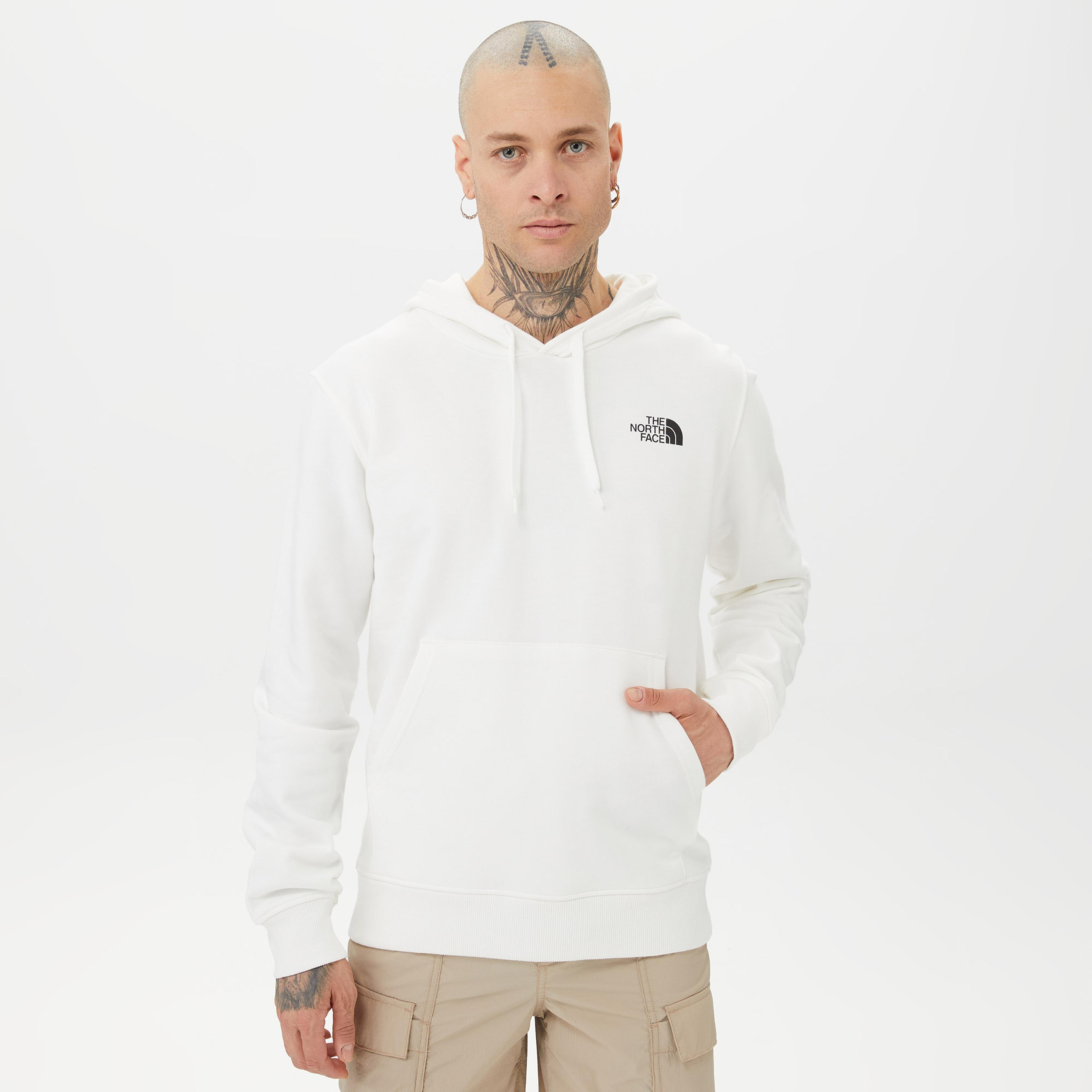 The North Face Seasonal Graphic Hoodie Erkek Beyaz Sweatshirt
