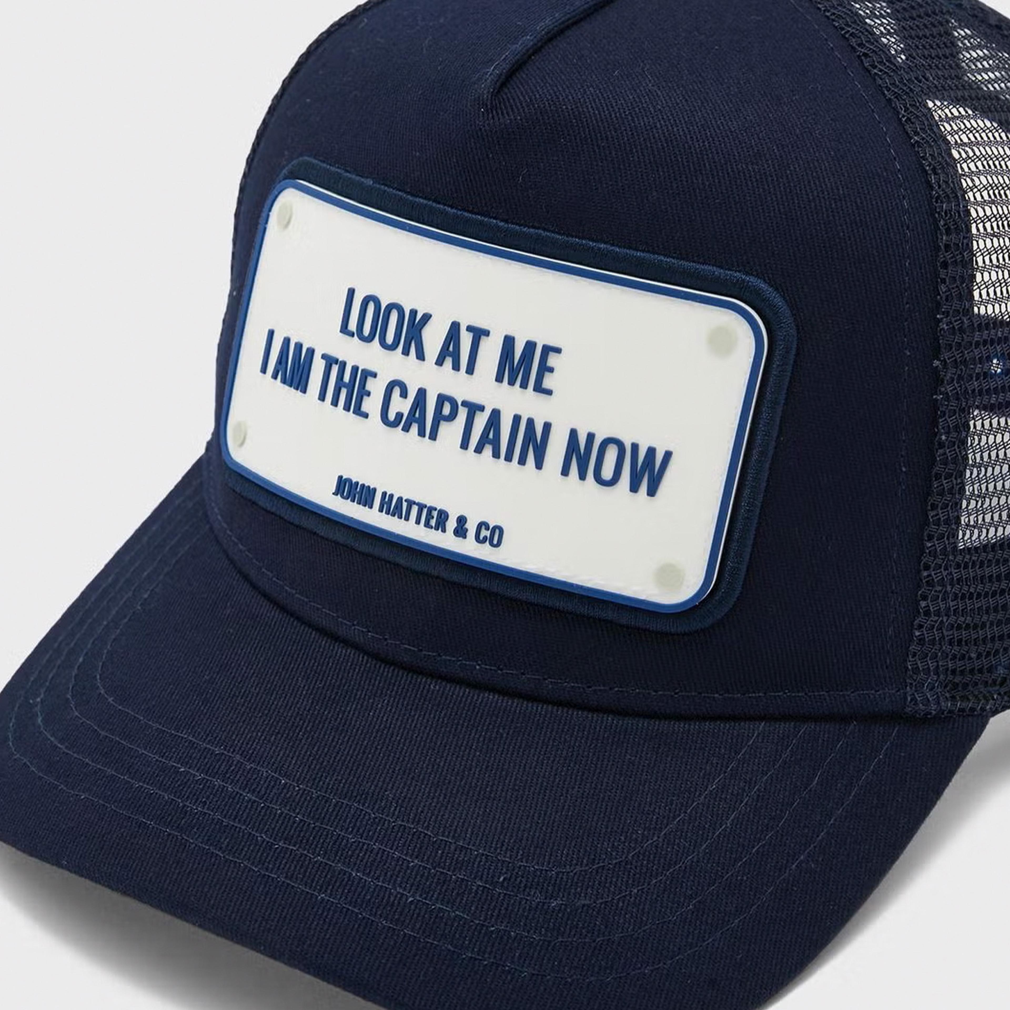 John Hatter Look At Me I Am The Captain Now Unisex Lacivert Şapka
