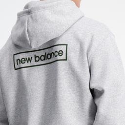 New Balance Essentials Winter Erkek Gri Hoodie