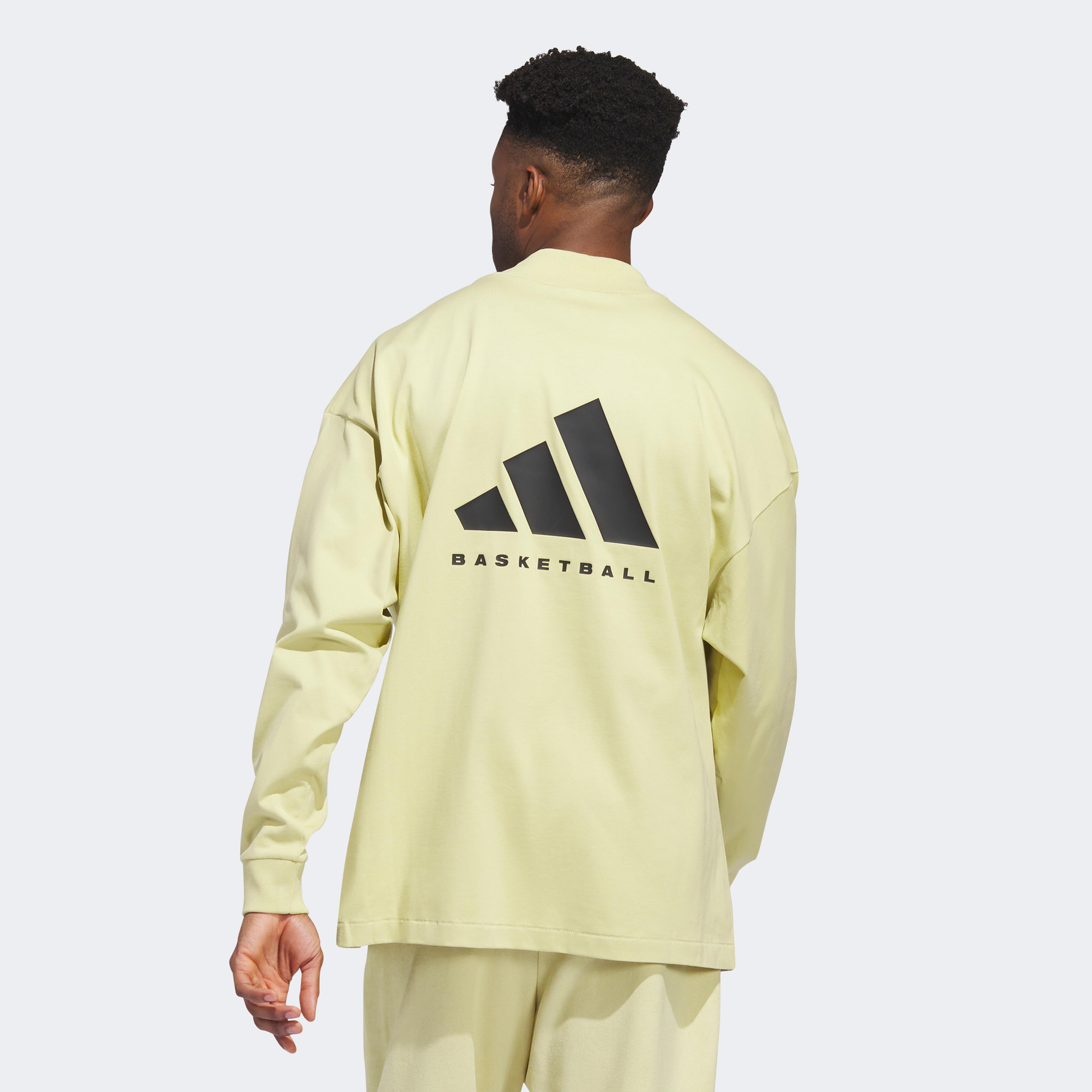 adidas One Basketball Unisex Krem T-Shirt