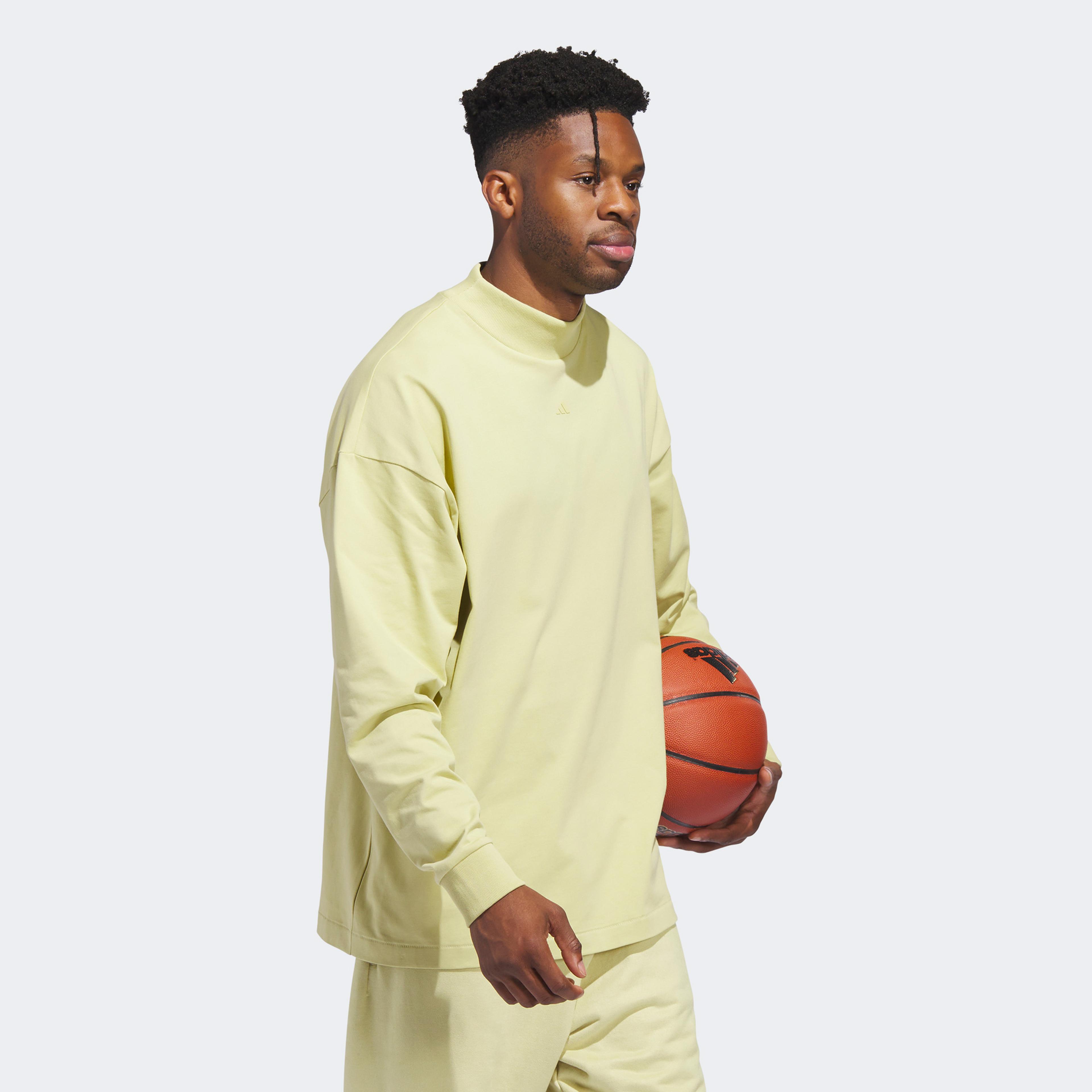 adidas One Basketball Unisex Krem T-Shirt