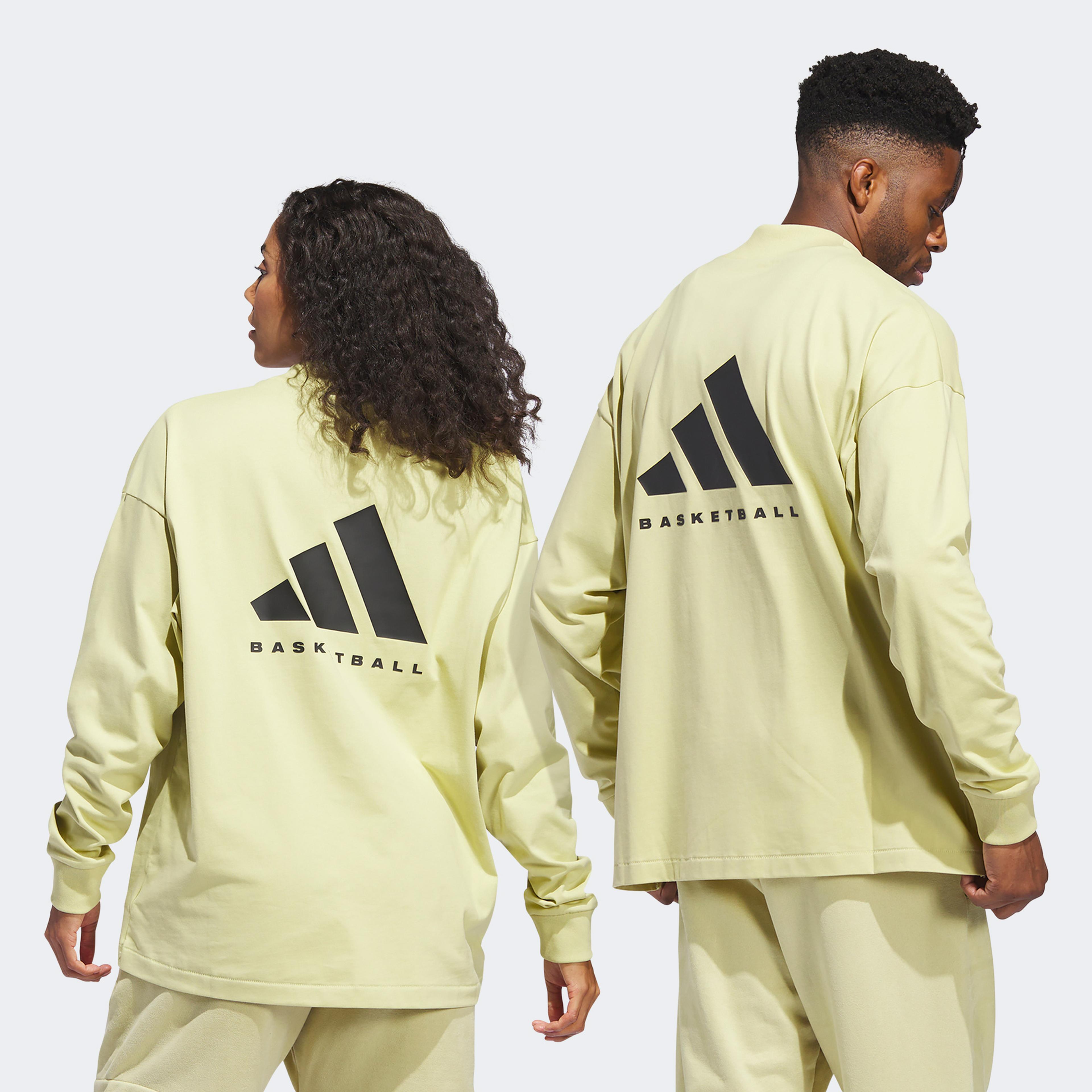 adidas One Basketball Unisex Krem T-Shirt