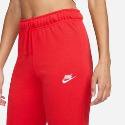 Nike Sportswear Club Fleece Mid Rise Kadın Kırmızı Eşofman Altı