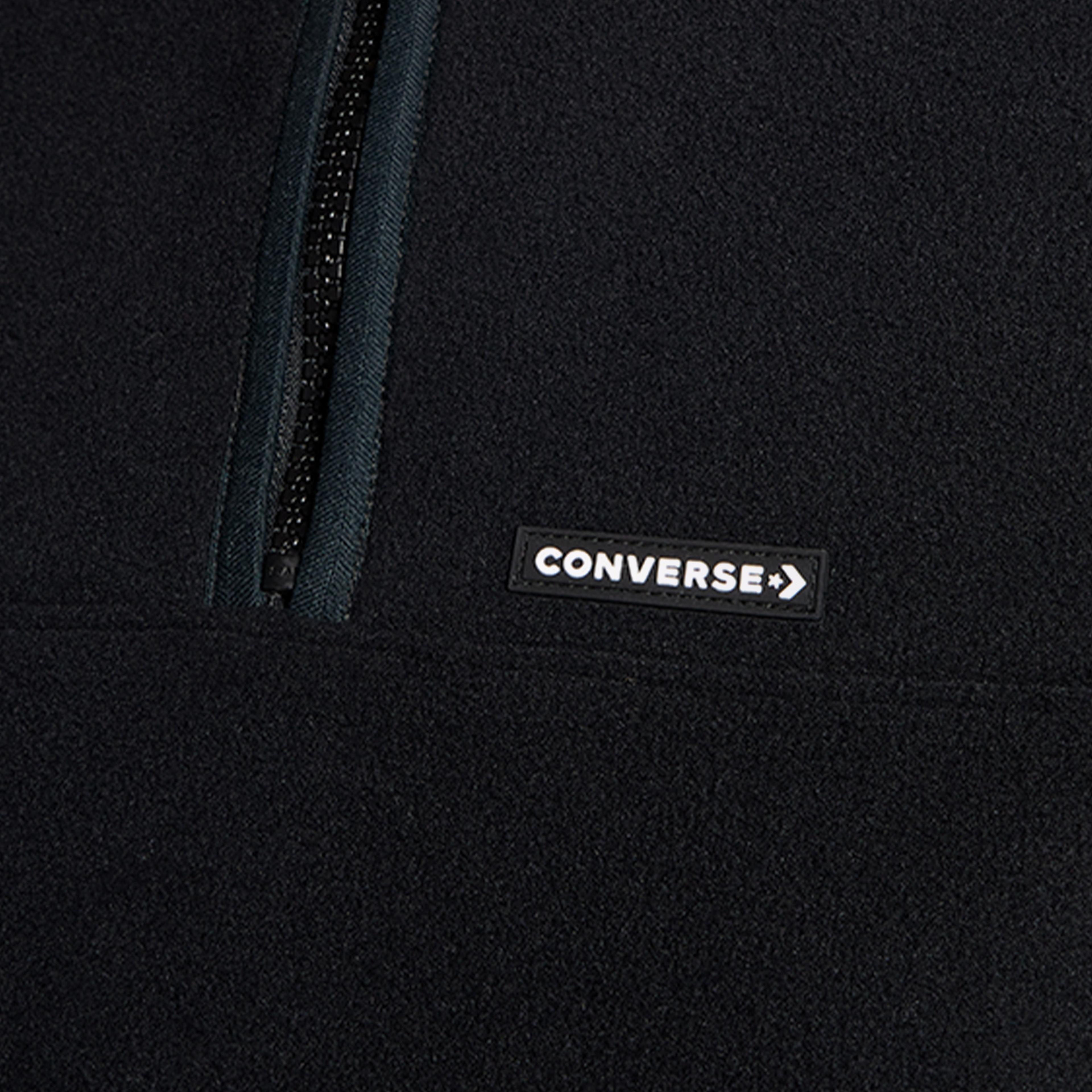 Converse Polar Fleece Popover Kadın Siyah Sweatshirt