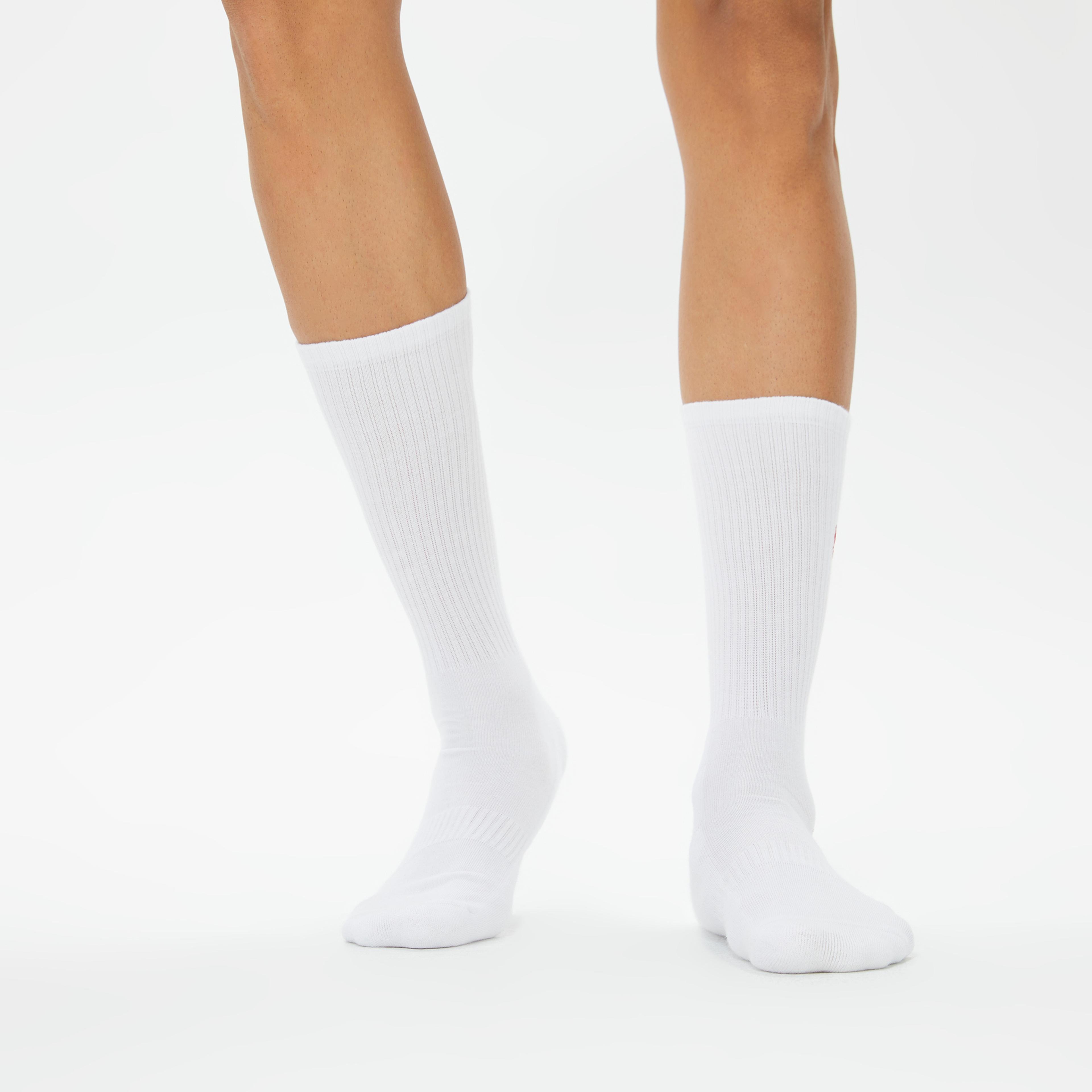 UNITED4 Nakışlı Erkek Beyaz Çorap