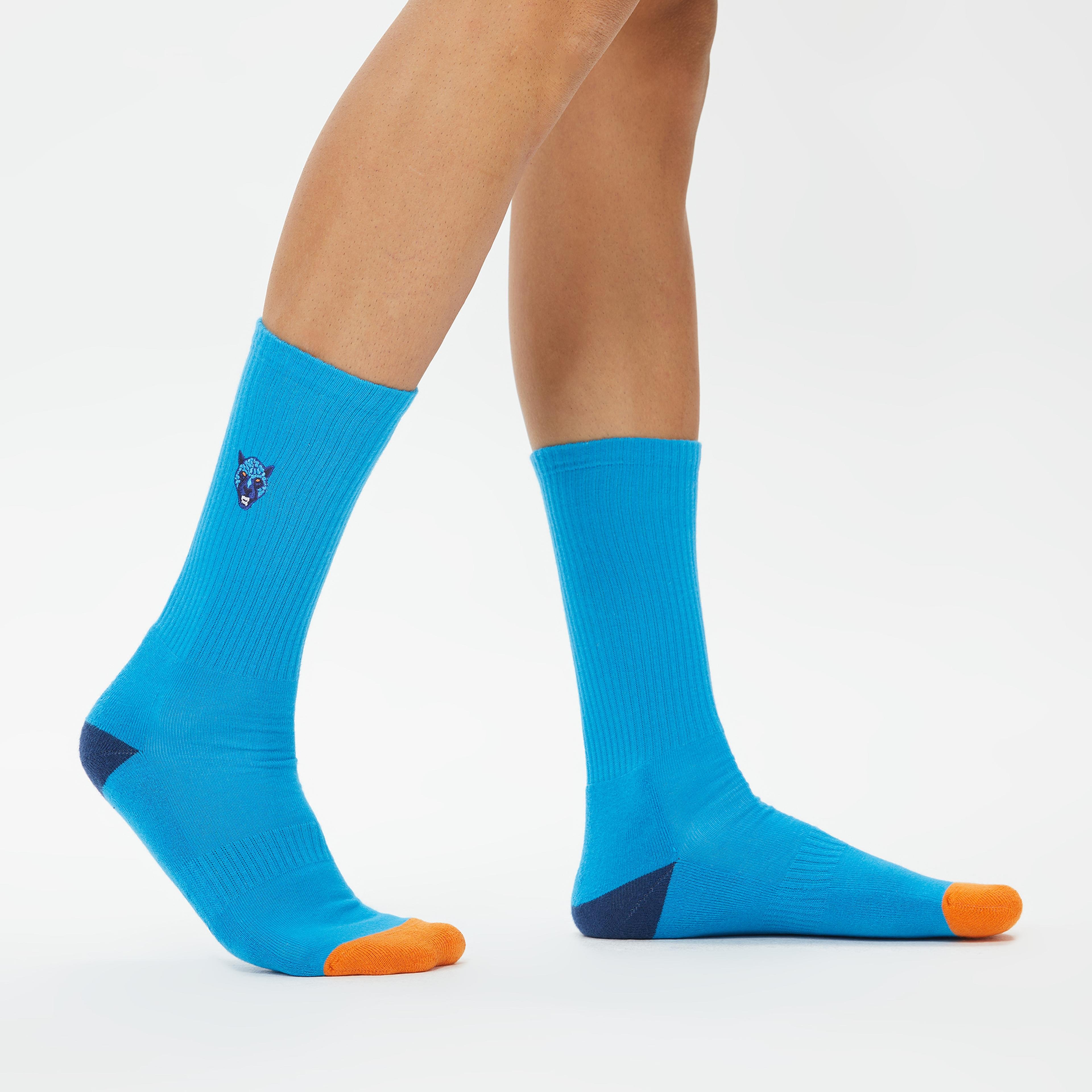 United4 Nakışlı Erkek Mavi Çorap