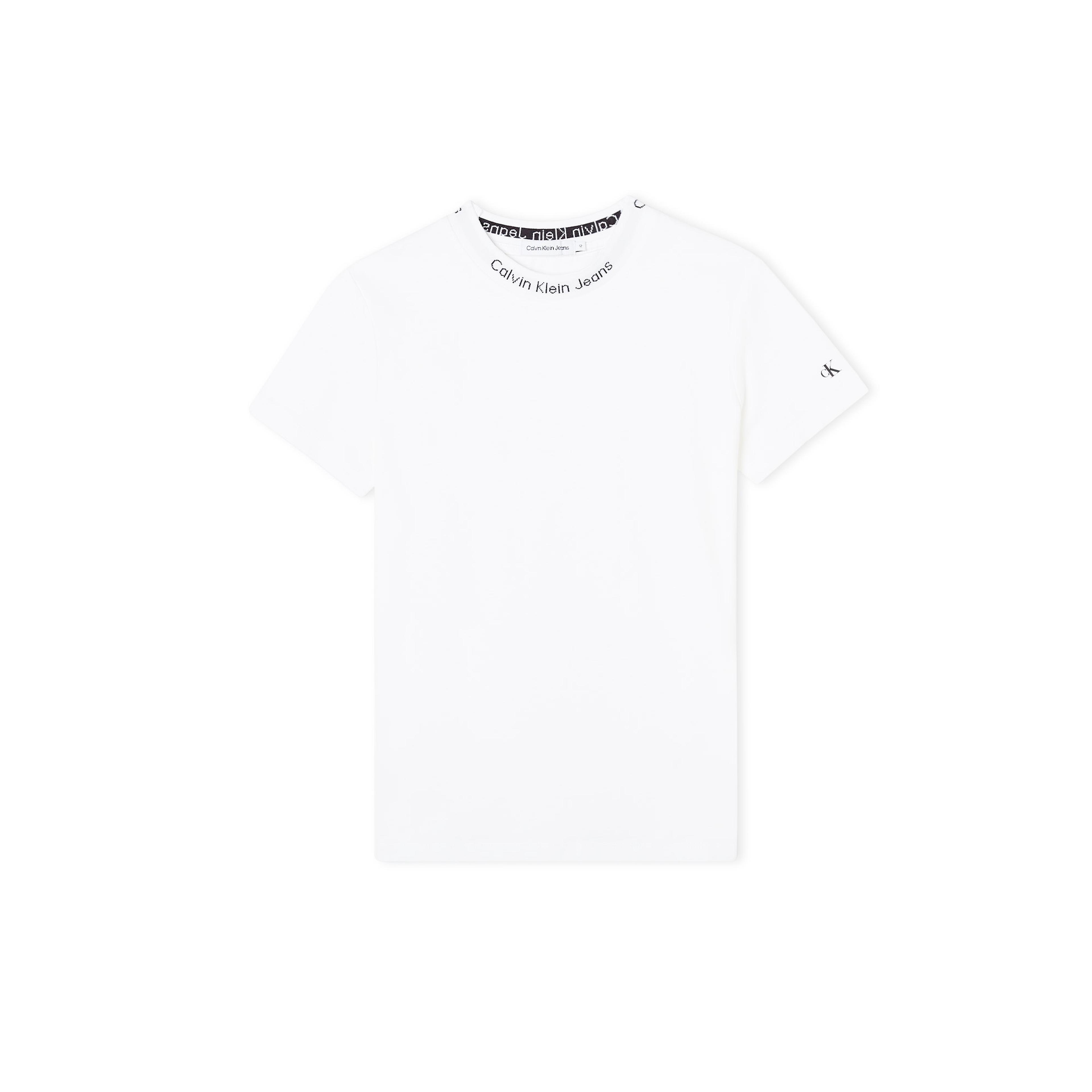 Calvin Klein Jeans Intarsia 2-Pack Kısa Kollu Çocuk Beyaz T-Shirt