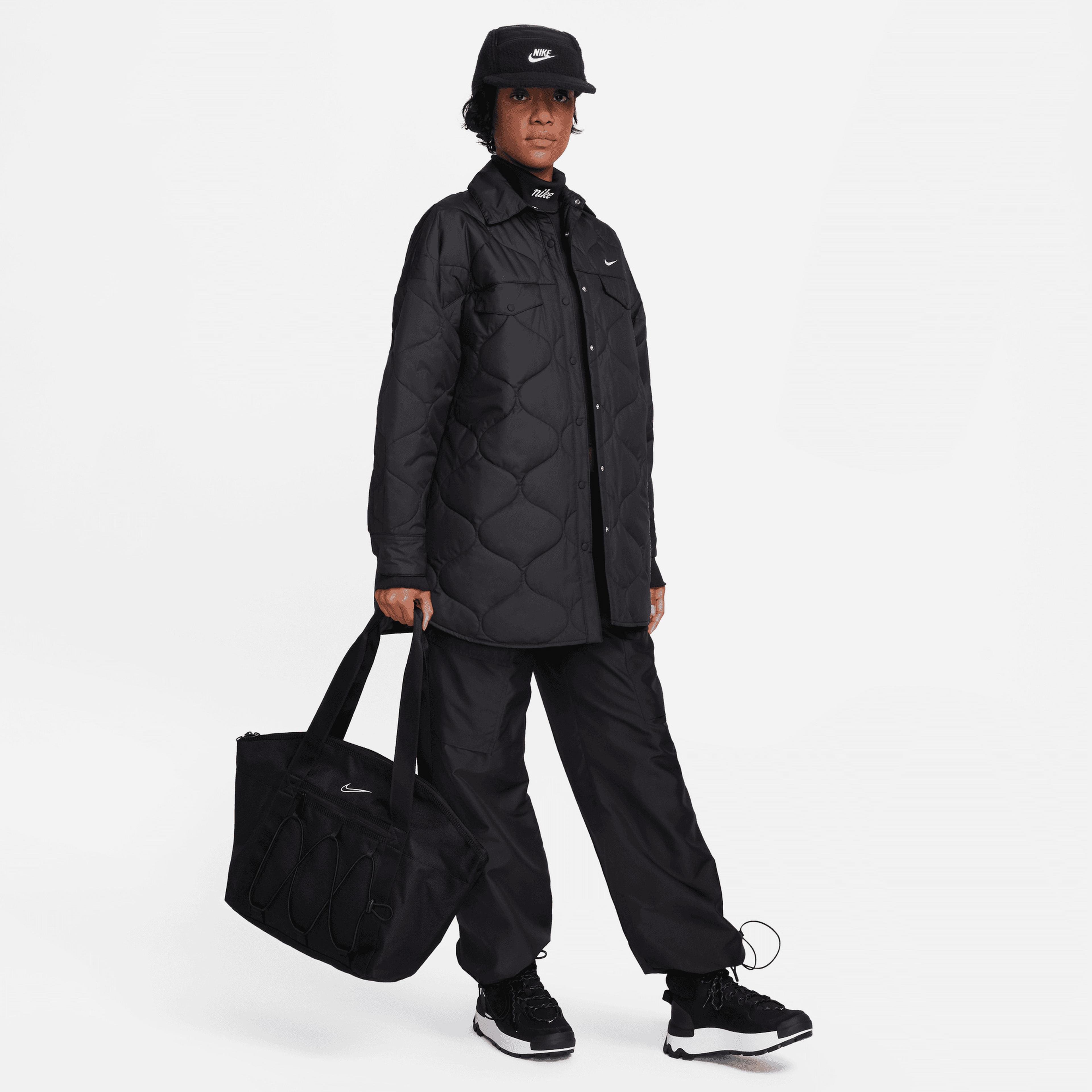 Nike Sportswear Essentials Qult Std Trch Kadın Siyah Ceket