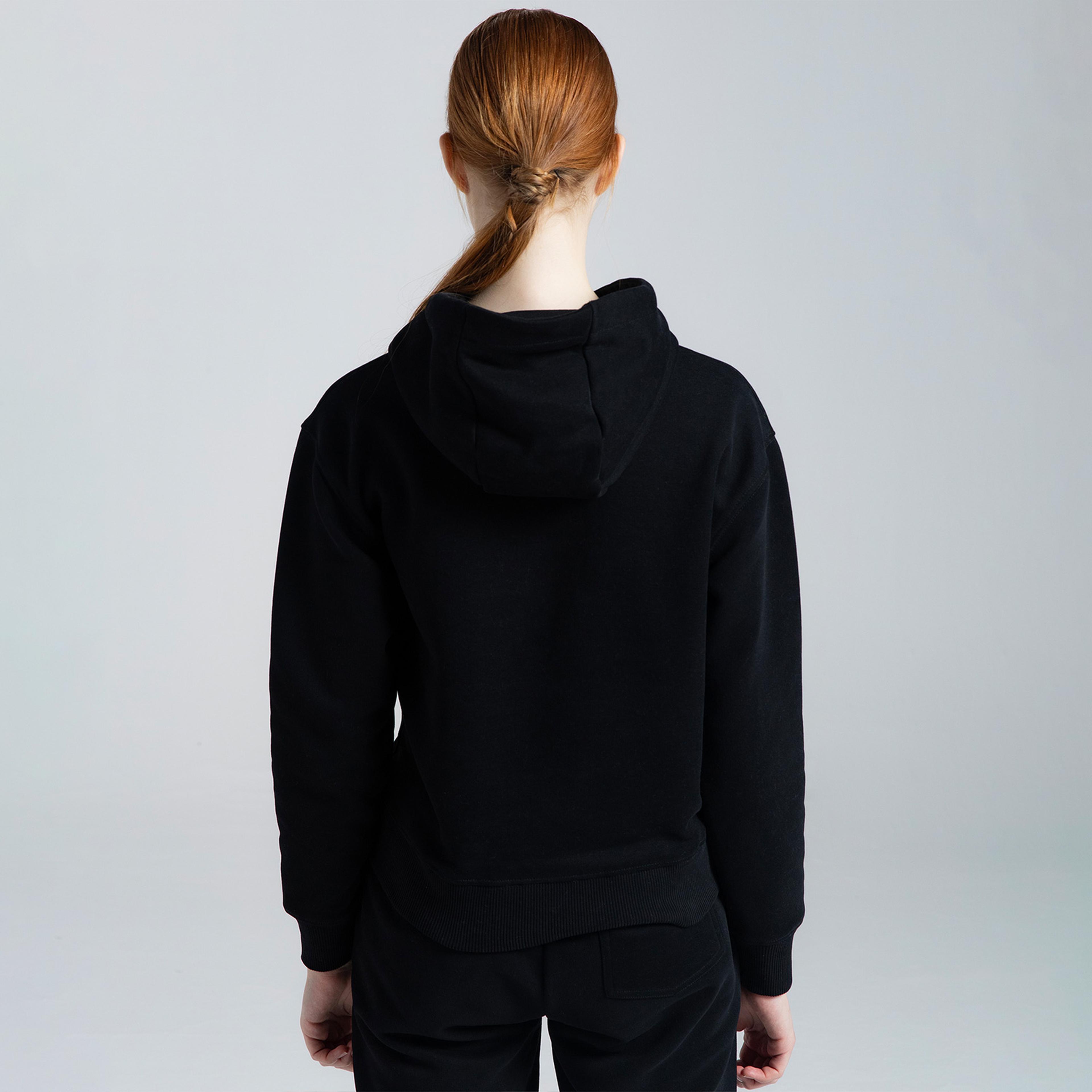 Kappa Authentic Kei Kadın Siyah Günlük Sweatshirt