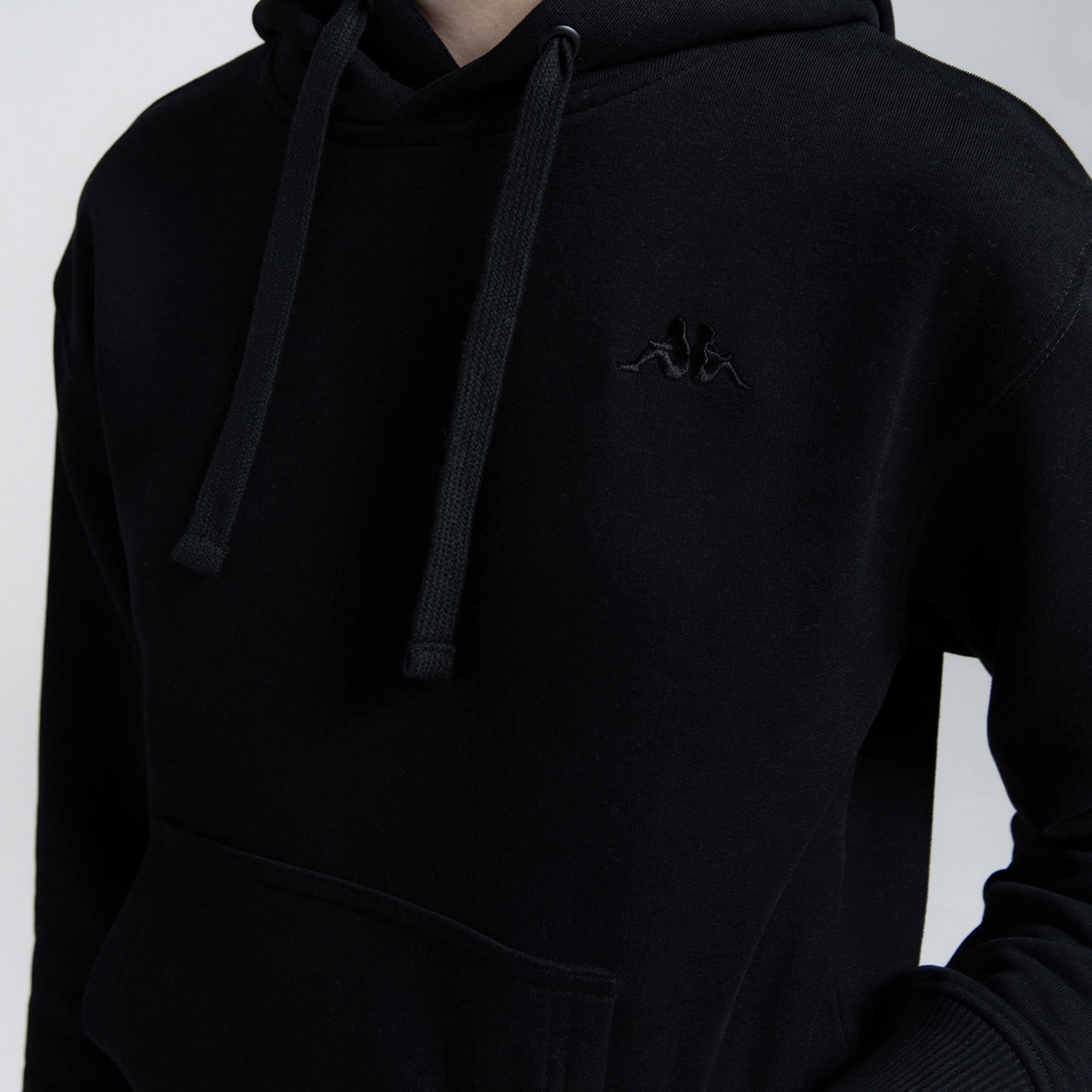 Kappa Authentic Kei Kadın Siyah Günlük Sweatshirt