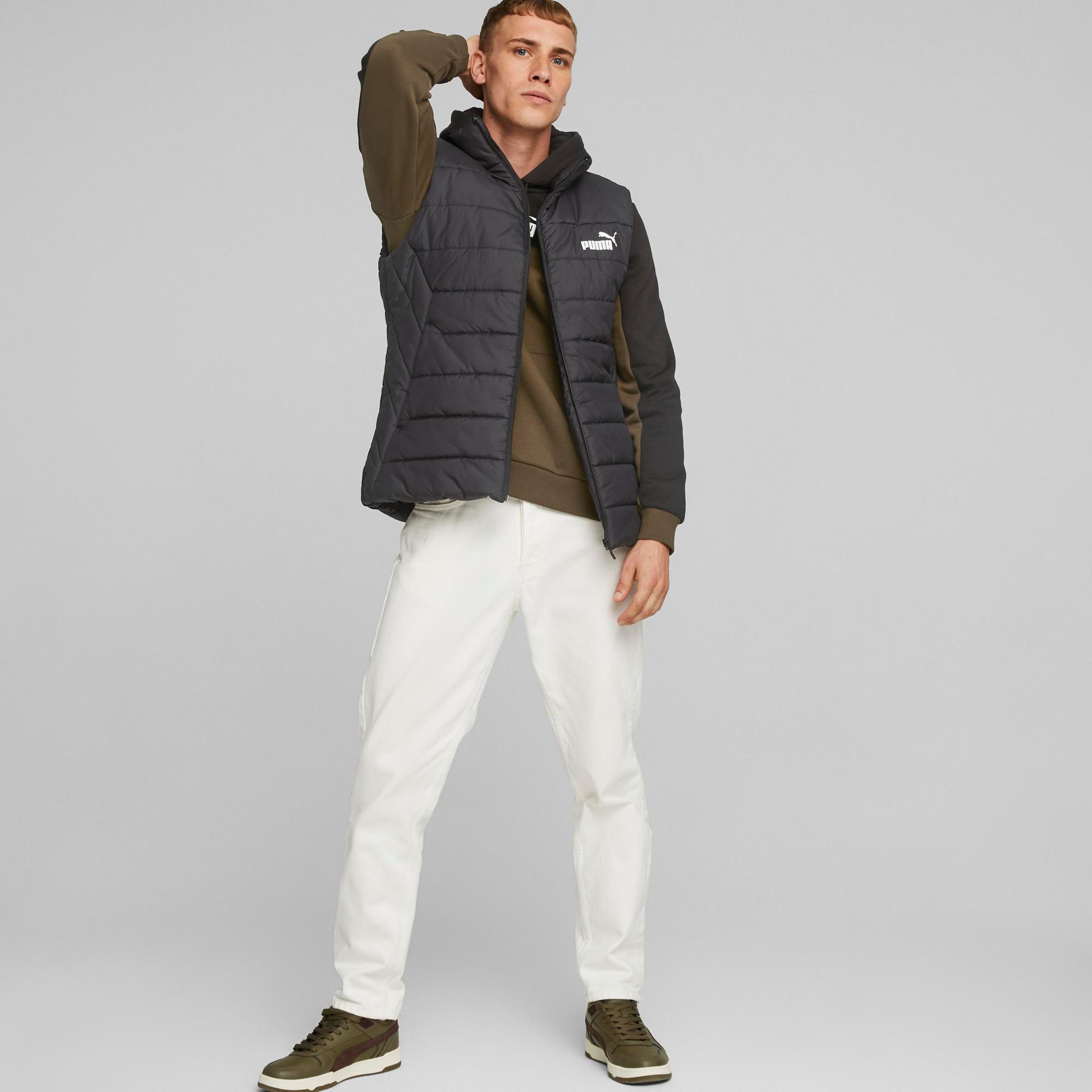 Puma Sportswear Ess+ Padded Erkek Siyah Yelek