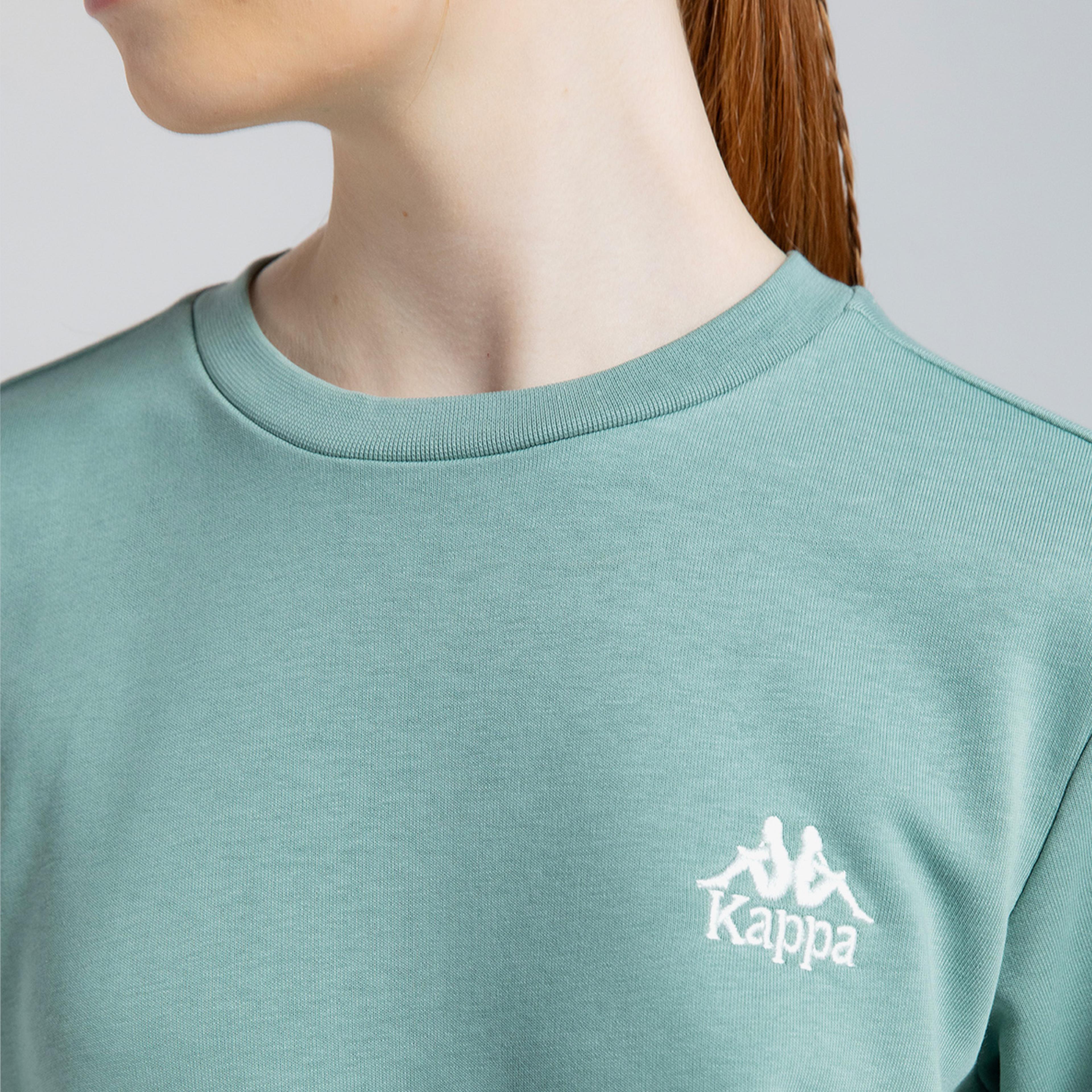 Kappa Authentic Uka Kadın Yeşil Günlük Sweatshirt