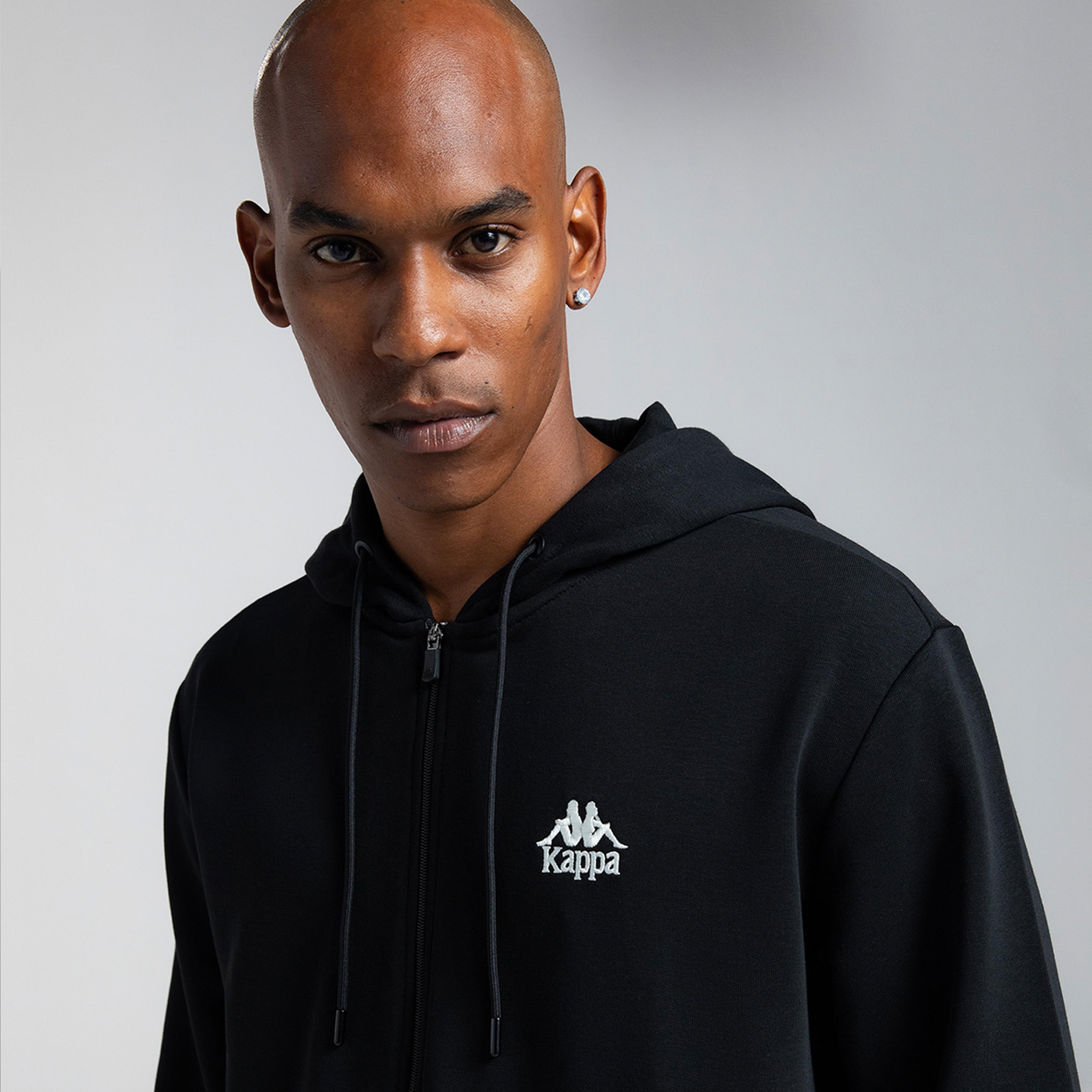 Kappa Authentic Cossar Erkek Siyah Fermuarlı Sweatshirt