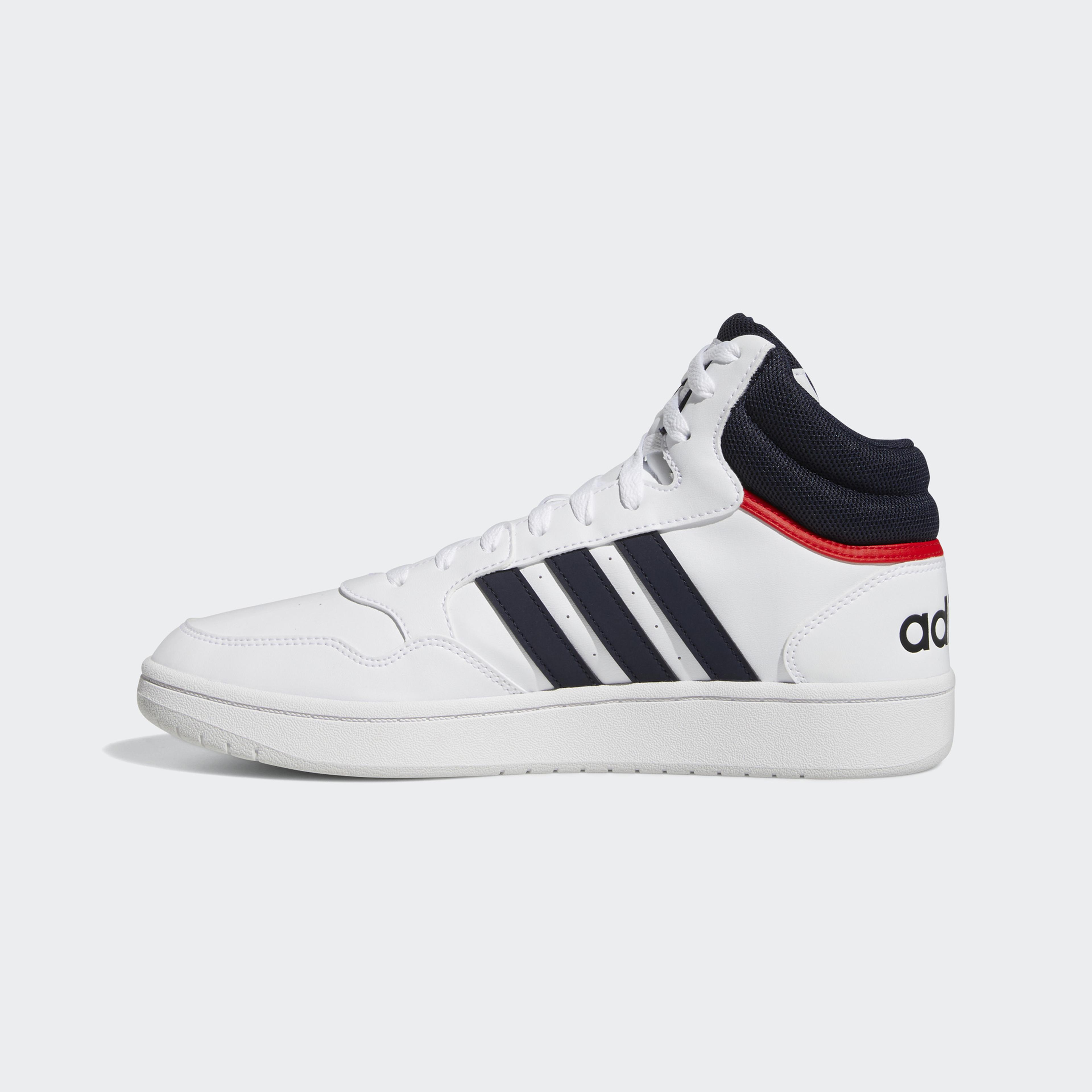 adidas Hoops 3.0 Mid Erkek Beyaz Günlük Spor Ayakkabı