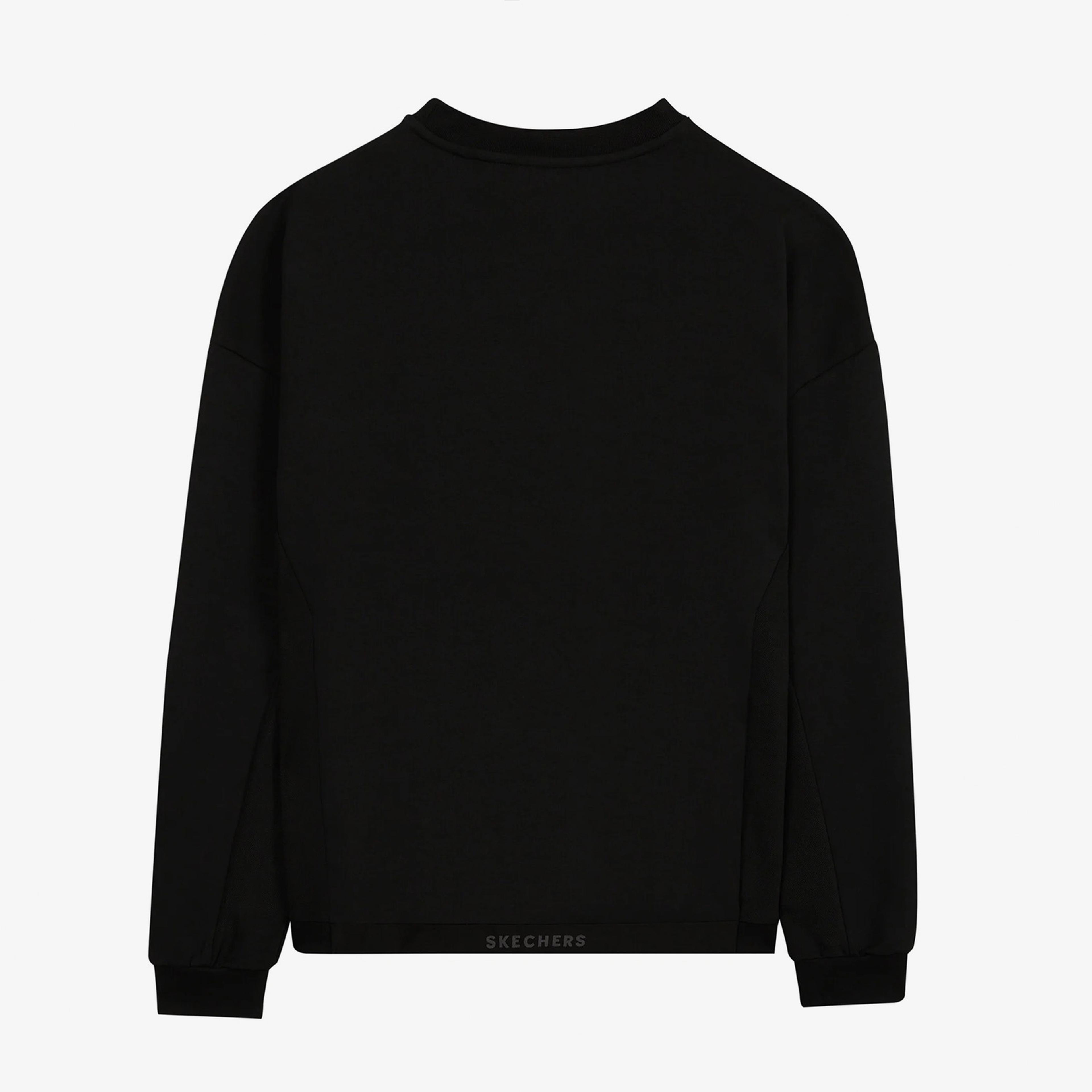 Skechers 2Xı-Lock Crew Neck Erkek Siyah Günlük Sweatshirt