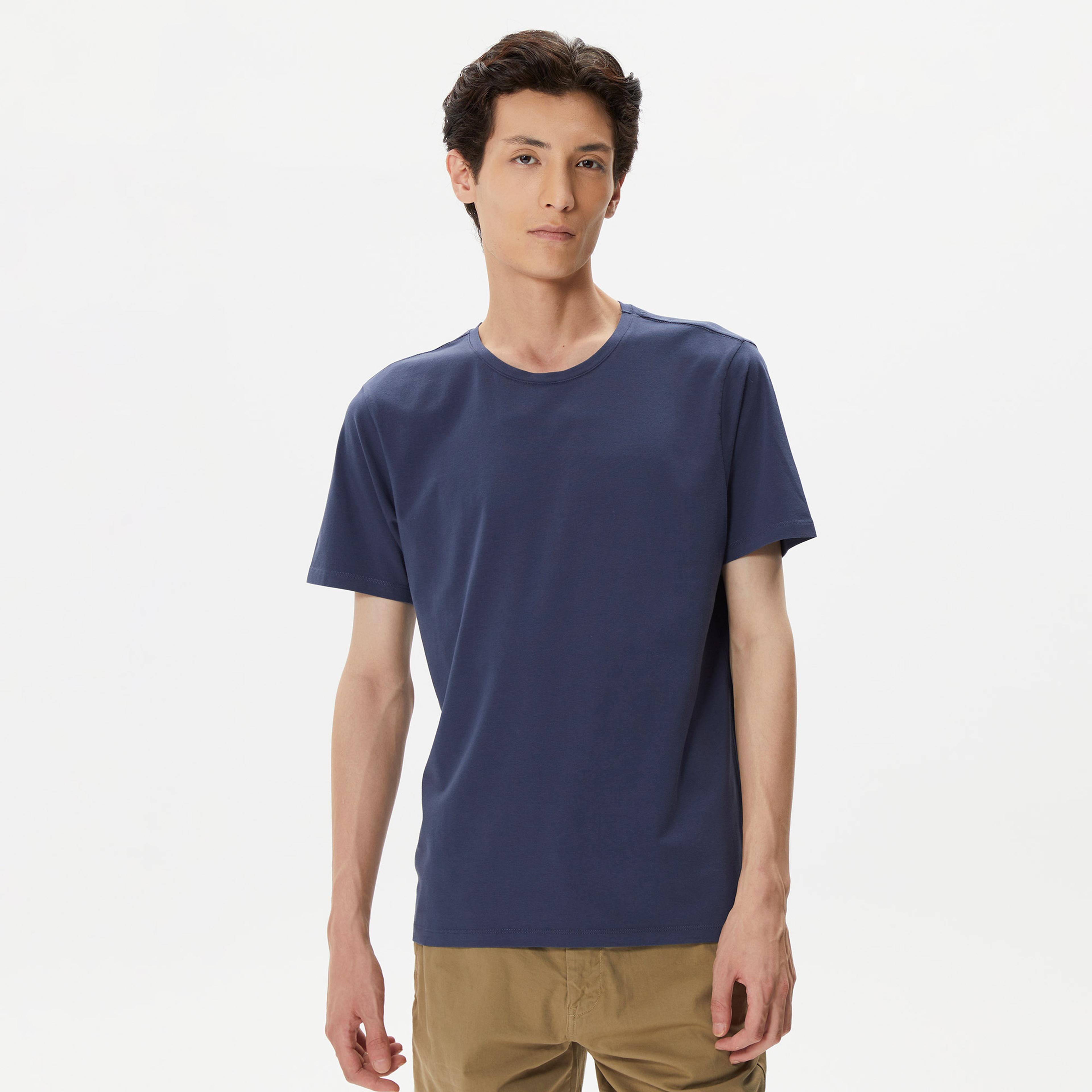 Superfly Basic Erkek Lacivert Günlük T-Shirt