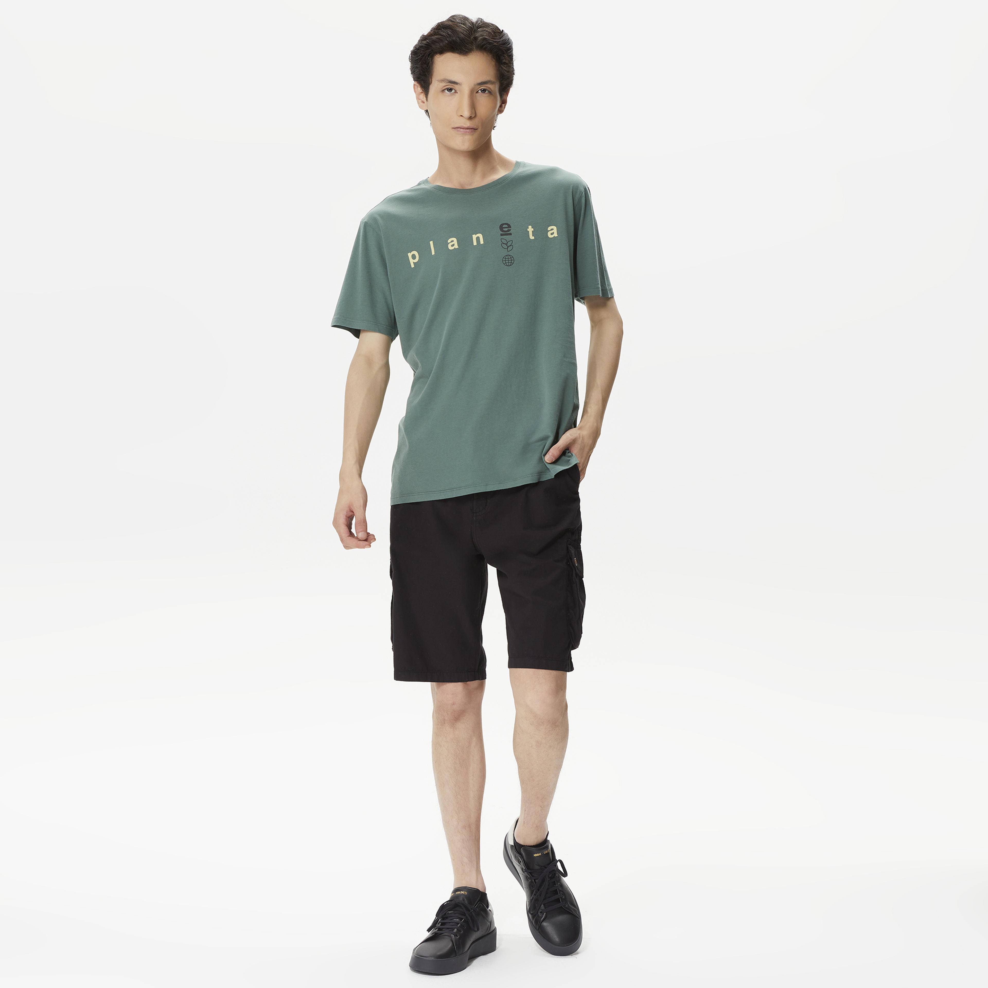 Superfly Erkek Yeşil Günlük T-Shirt