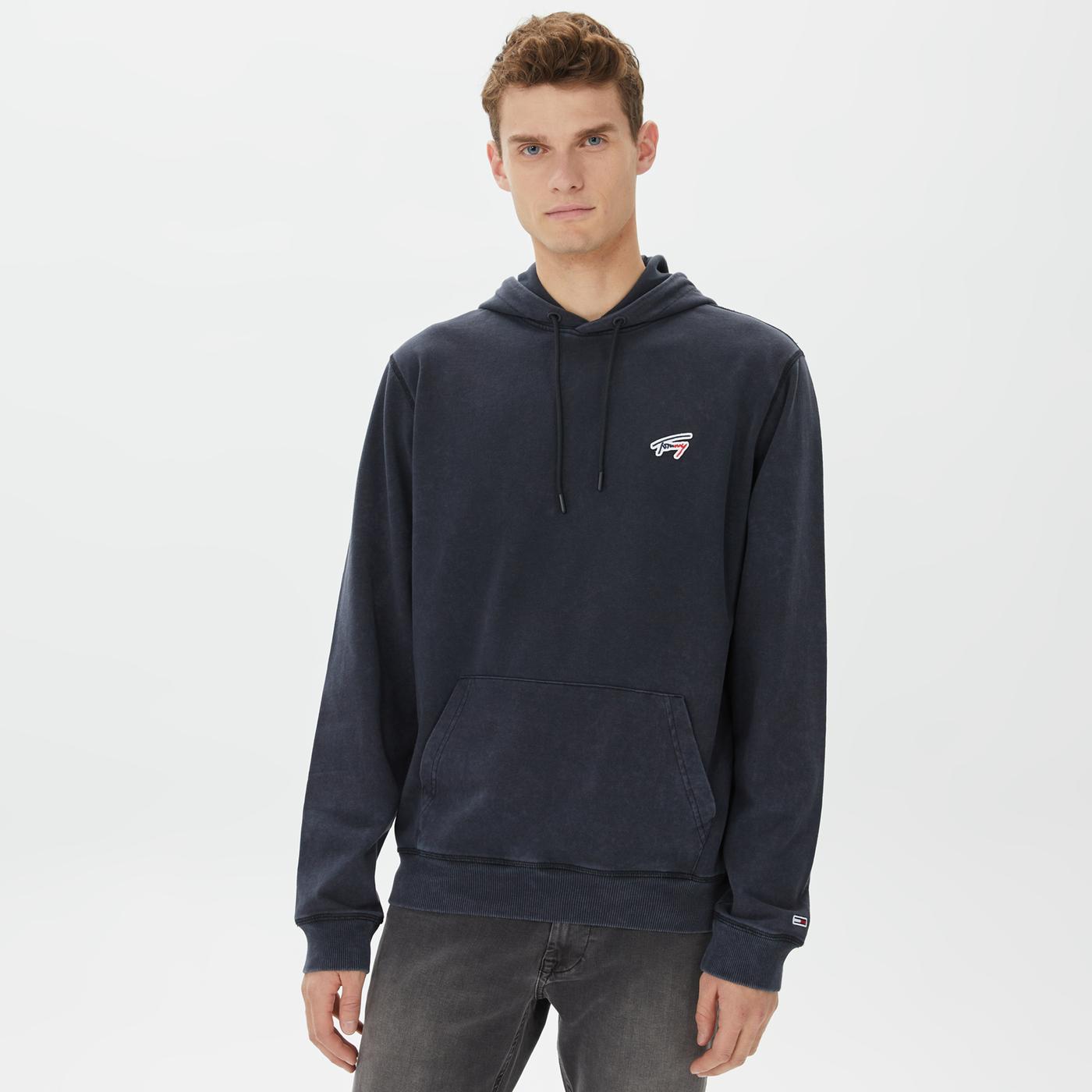 Tommy Hilfiger Regular Washed Signature Hoodie 8340.0 Sneaks.kg