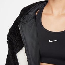 Nike Sportswear Logo  Sherpa Kadın Siyah Mont