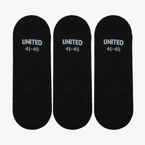 United4 Core Erkek Siyah 3'lü Çorap_1